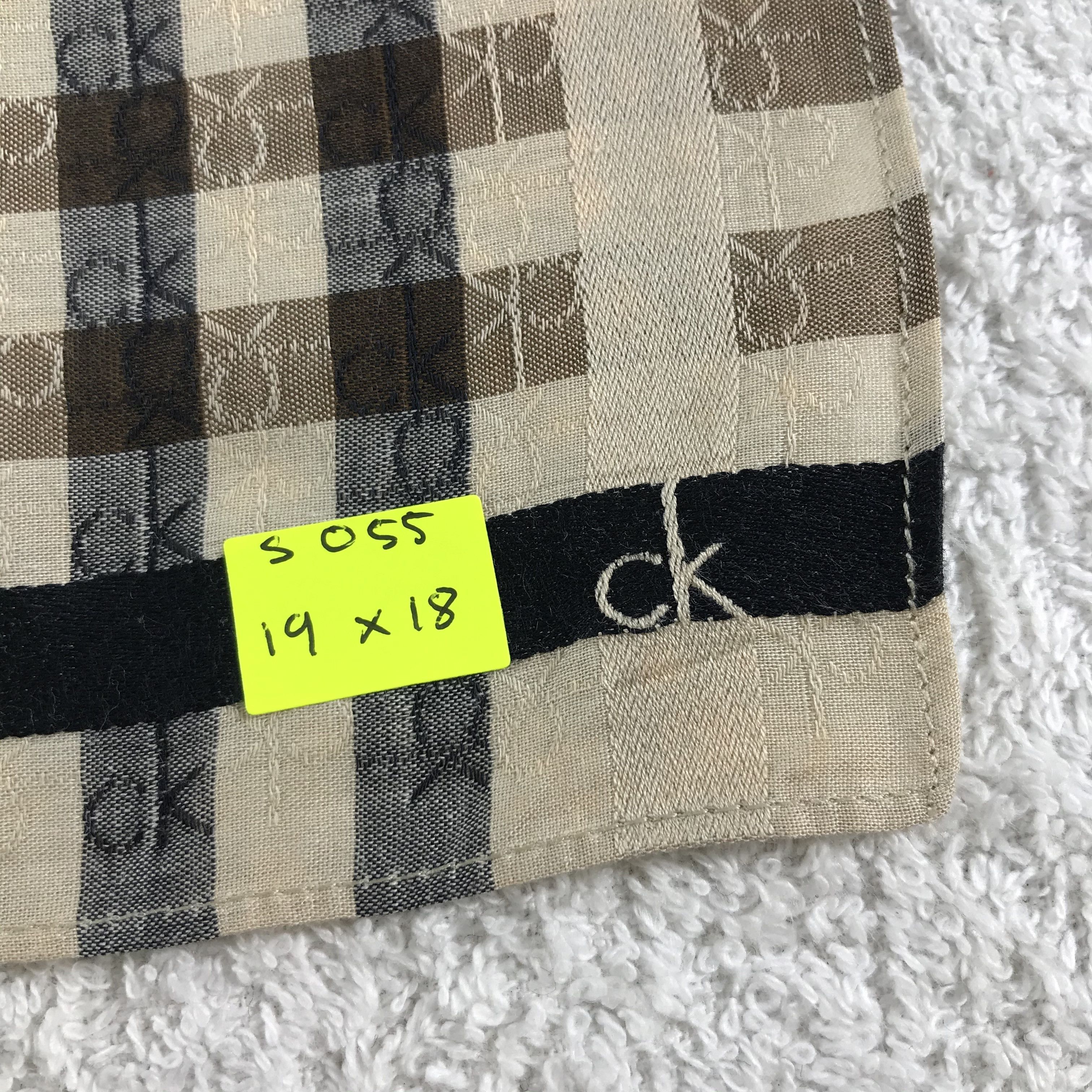 Calvin Klein × Vintage Calvin Klein Bandana / Handkerchief / Neckerchief - S055 Size ONE SIZE - 5 Thumbnail
