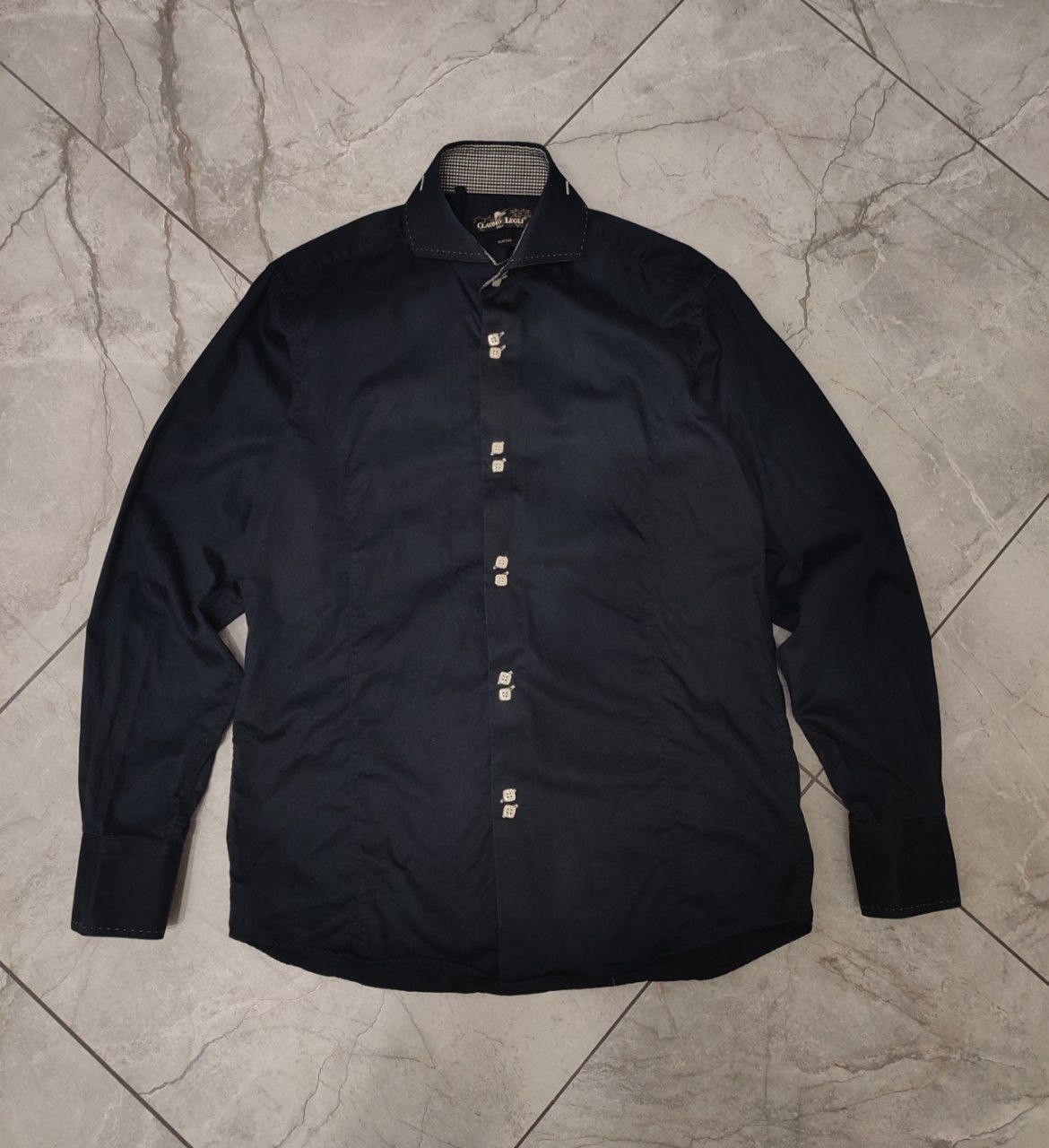 Other Mens Claudio Lugli Couture Full Buttoned Black Shirt Size L Size US L / EU 52-54 / 3 - 1 Thumbnail