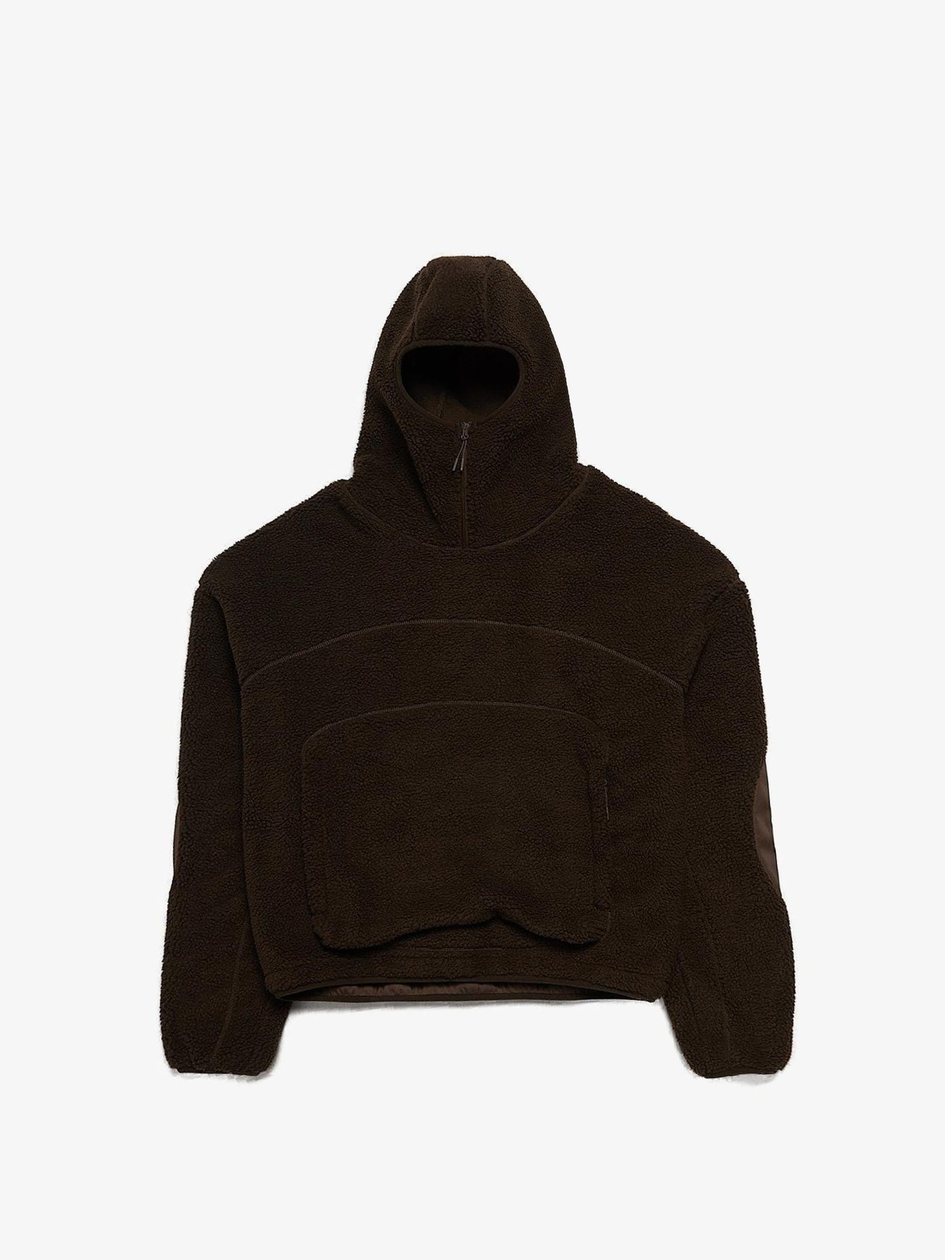 Entire Studios Brown Half Zipped Polyester Hoodie Size US L / EU 52-54 / 3 - 1 Thumbnail