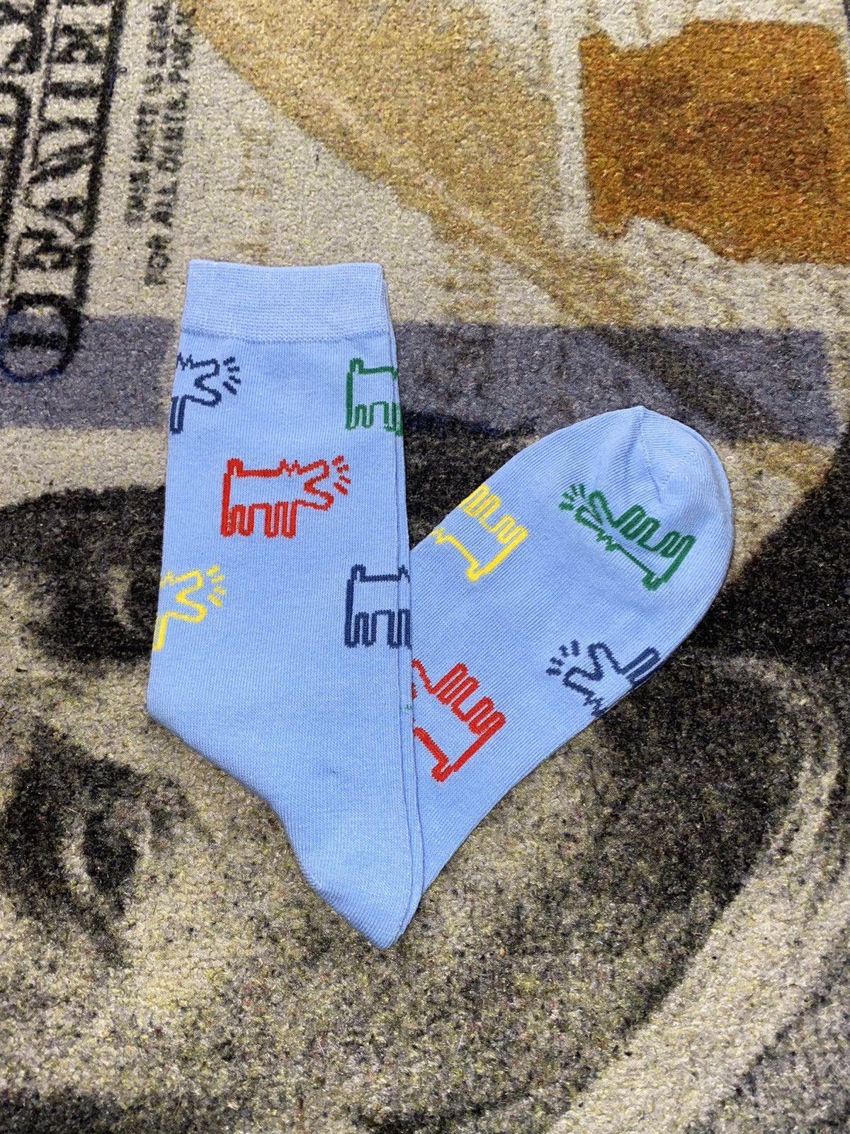 Keith Haring Keith Haring Crew Socks (1 Pair) Size ONE SIZE - 1 Thumbnail