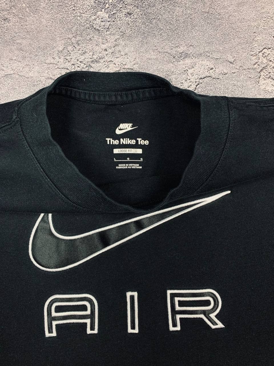 Nike Nike Air Black T-Shirt Size L Cotton Big Swoosh Embroidery Size US L / EU 52-54 / 3 - 7 Thumbnail