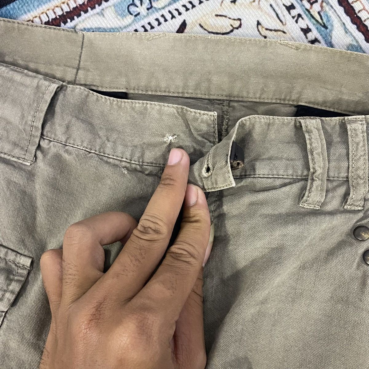 KMRii × Le Grande Bleu (L.G.B.) × PPFM Vintage PPFM “Freedom Of Speech” Bondage Studed Cargo Pants Size US 30 / EU 46 - 9 Thumbnail