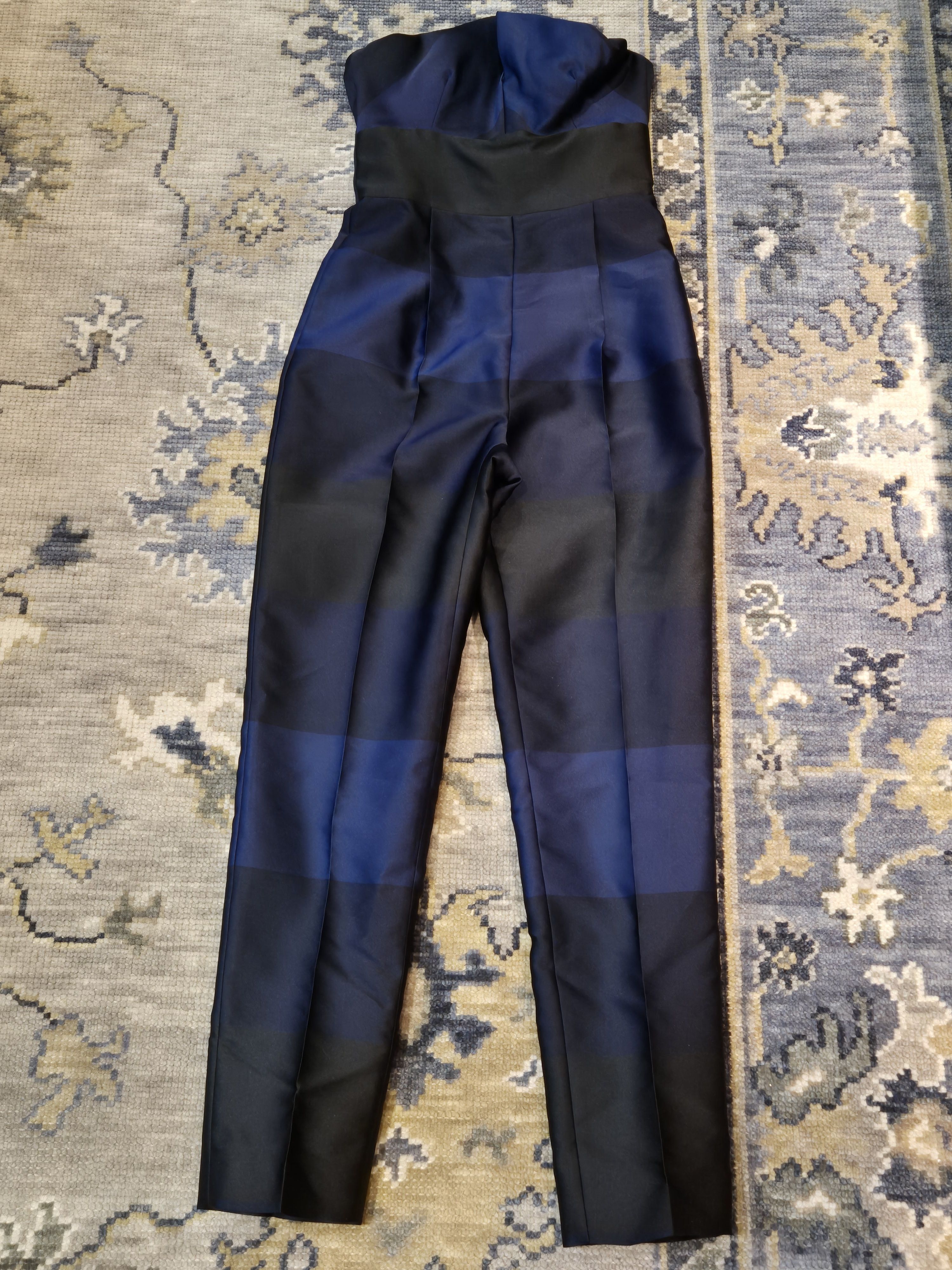 Stella McCartney Stella McCartney Silk blend Striped Strapless Jumpsuit Size 27" / US 4 / IT 40 - 1 Thumbnail