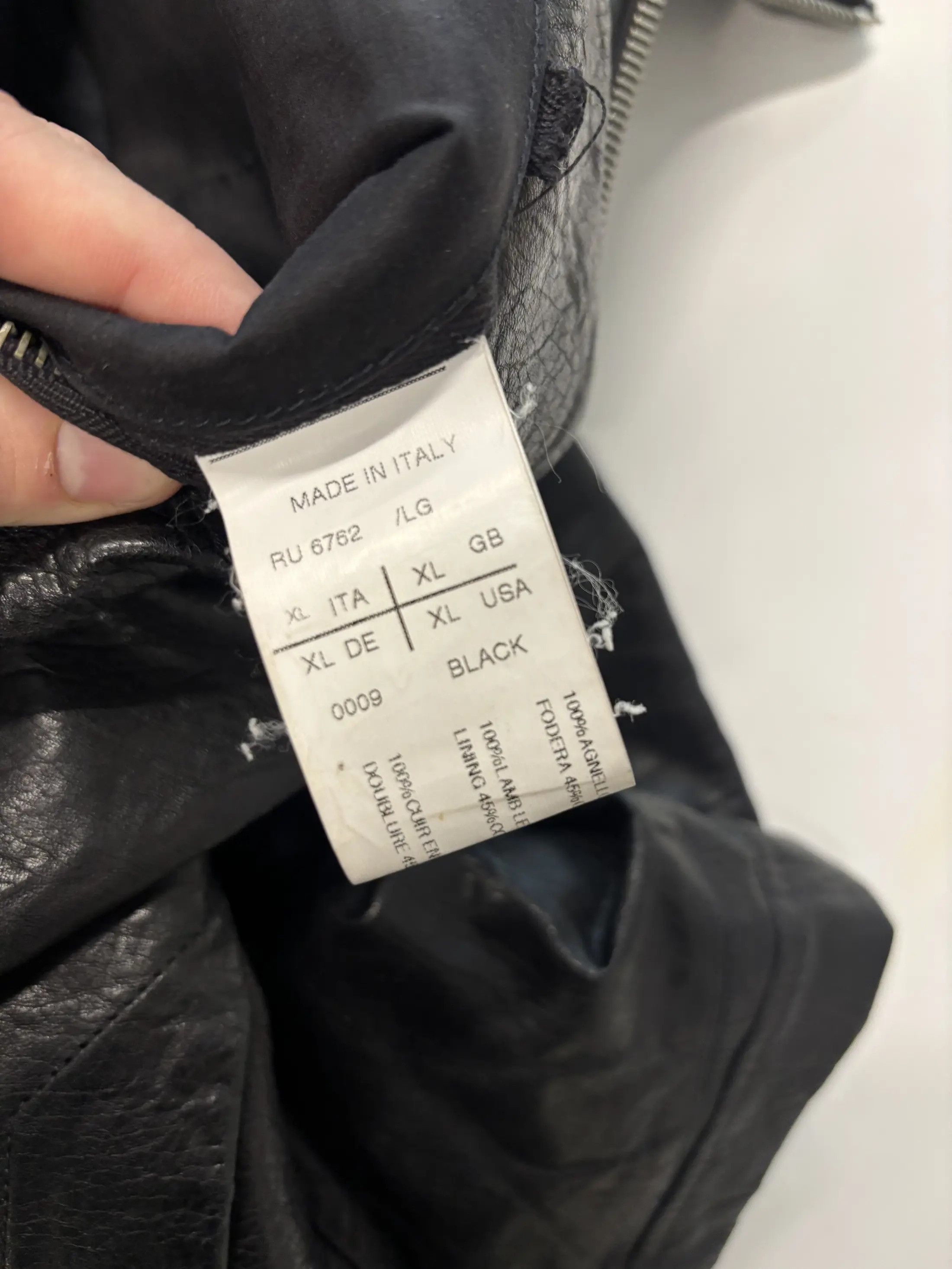 Rick Owens Rick Owens Mainline Lambskin Leather Jacket Size US XL / EU 56 / 4 - 4 Thumbnail