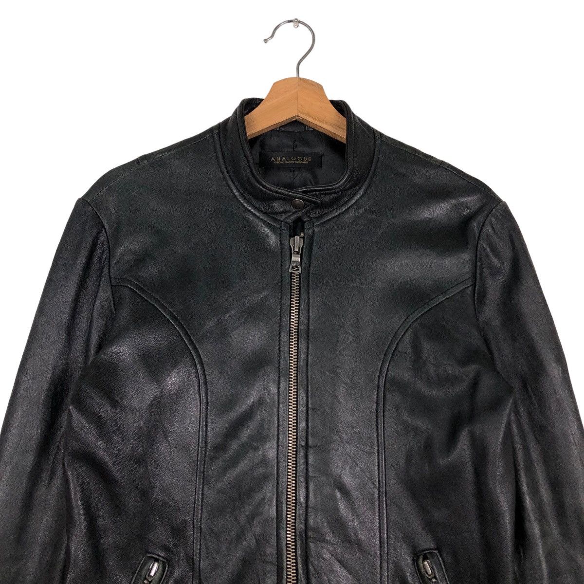 Japanese Brand 🔥Vintage Soft Leather Biker Jacket Analogue Japan Made Size US M / EU 48-50 / 2 - 3 Thumbnail