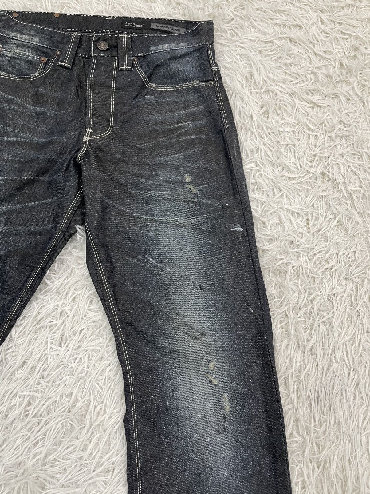 Japanese Brand Back Number RUDO Buckle Back Jeans Pant Made in Japan Size US 29 - 3 Thumbnail
