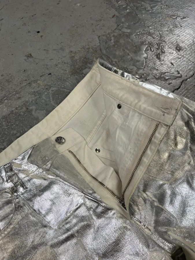 AW2018 Maison Margiela Silver Astro White Jeans