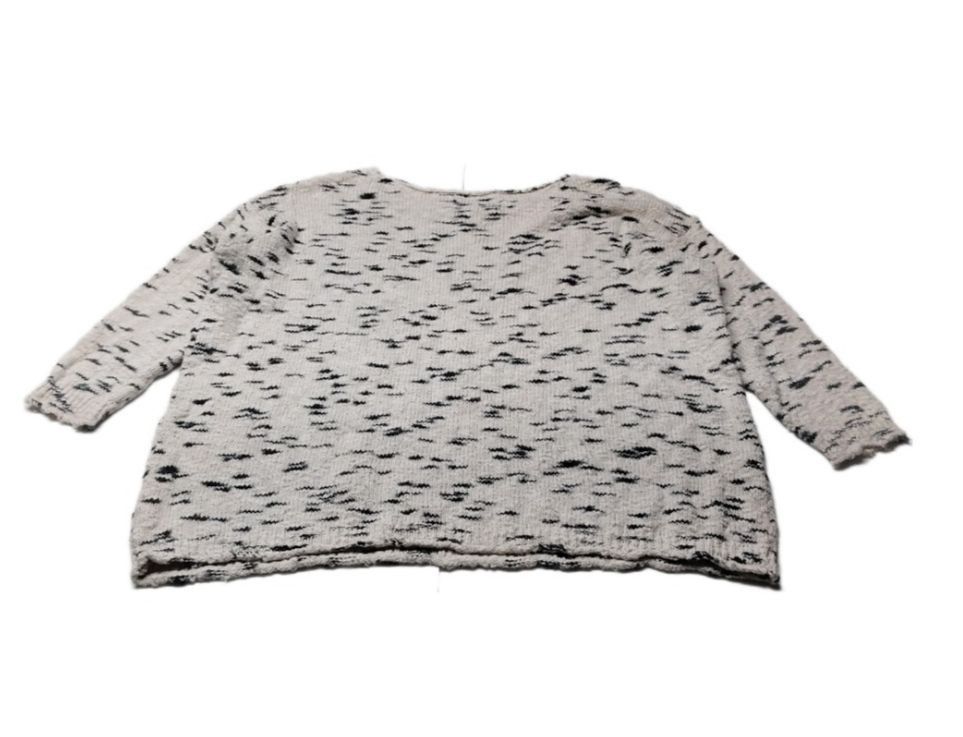 Other A.N.A Womens 1X Cream Black Lightweight Sweater 3/4 Sleeve Size XL / US 12-14 / IT 48-50 - 2 Thumbnail