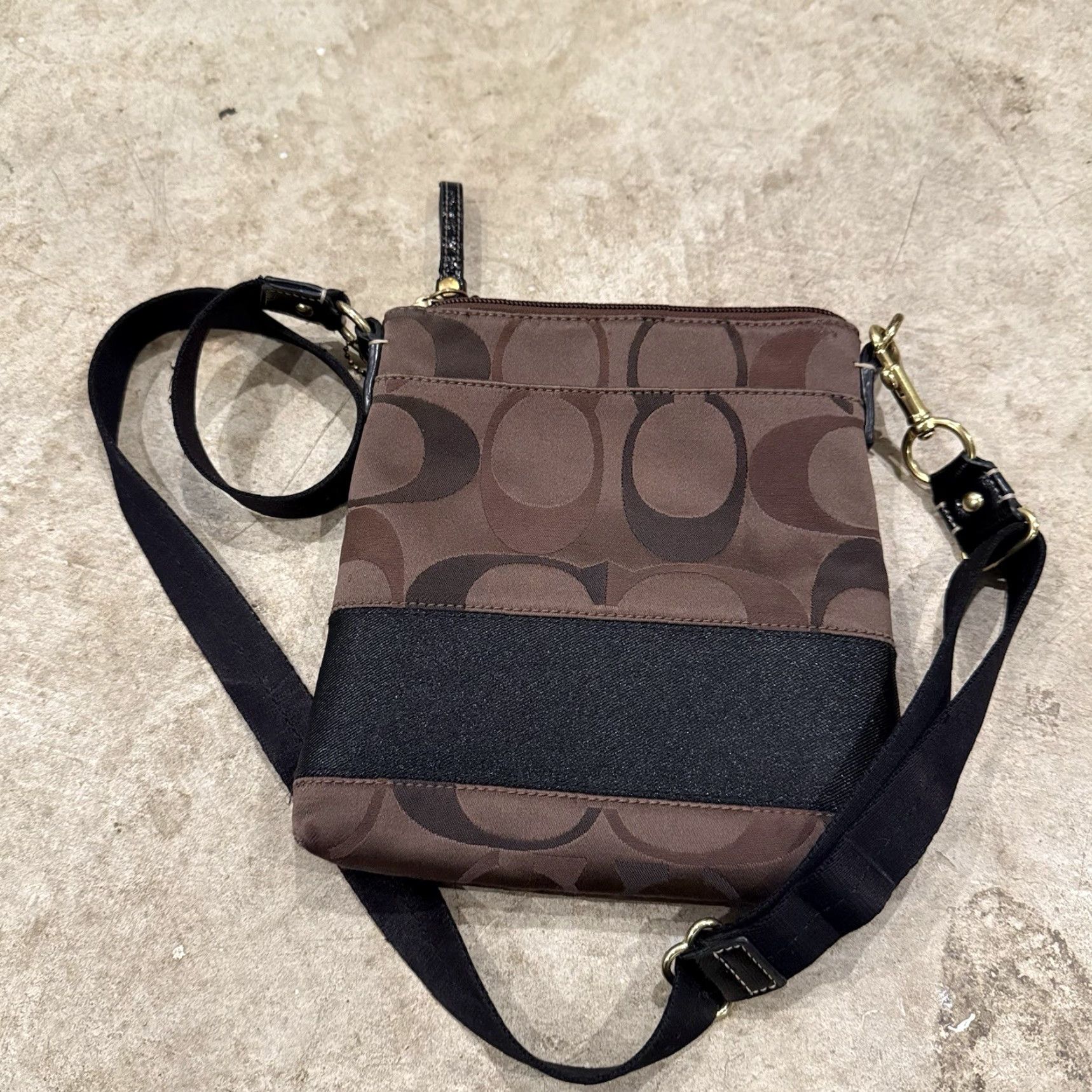 Coach Coach Crossbody Bag Logo Brown with Adjustable Straps Canvas Women’s Size ONE SIZE - 2 Thumbnail
