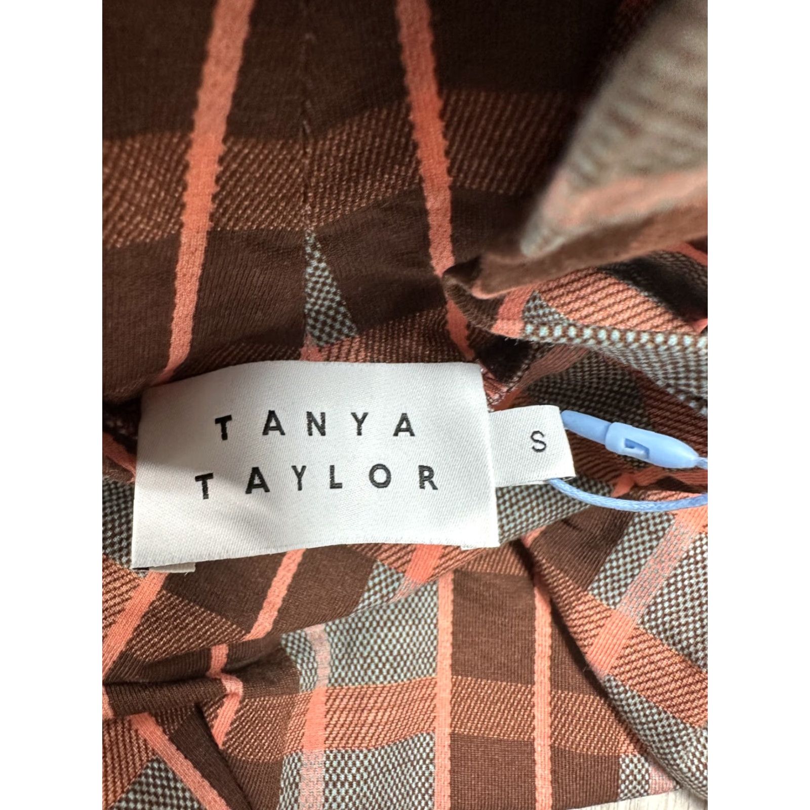 Tanya Taylor Tanya Taylor Selby Top Gray Burgundy Checkered Pullover Organic Cotton Sz S Pullover Womens Shirt Turtleneck Long Sleeve, 195 Size S / US 4 / IT 40 - 4 Thumbnail