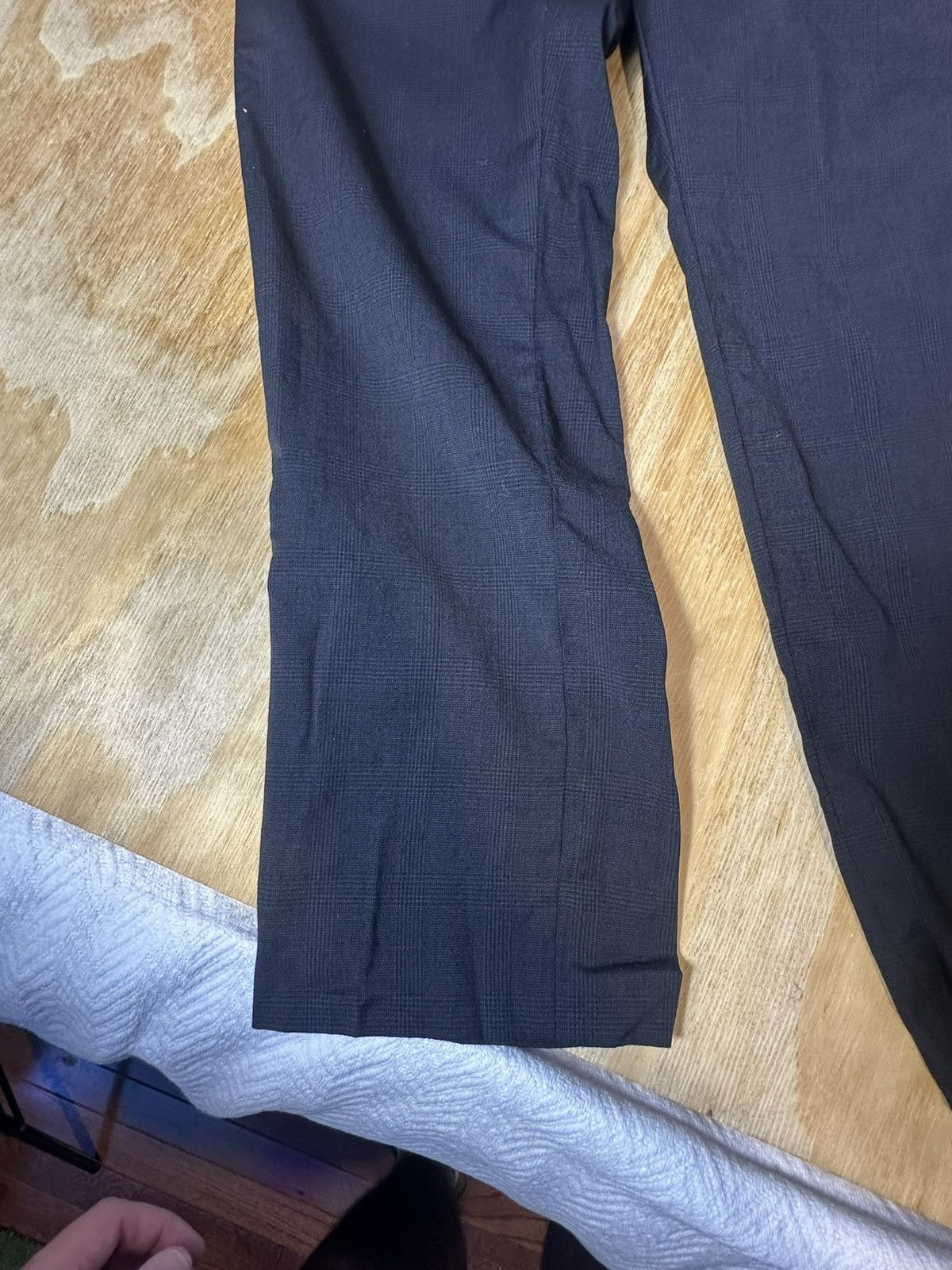 Other Black Wool Dress Pants Mens 34 Short Slim Fit Suit Trousers Size US 34 / EU 50 - 3 Thumbnail