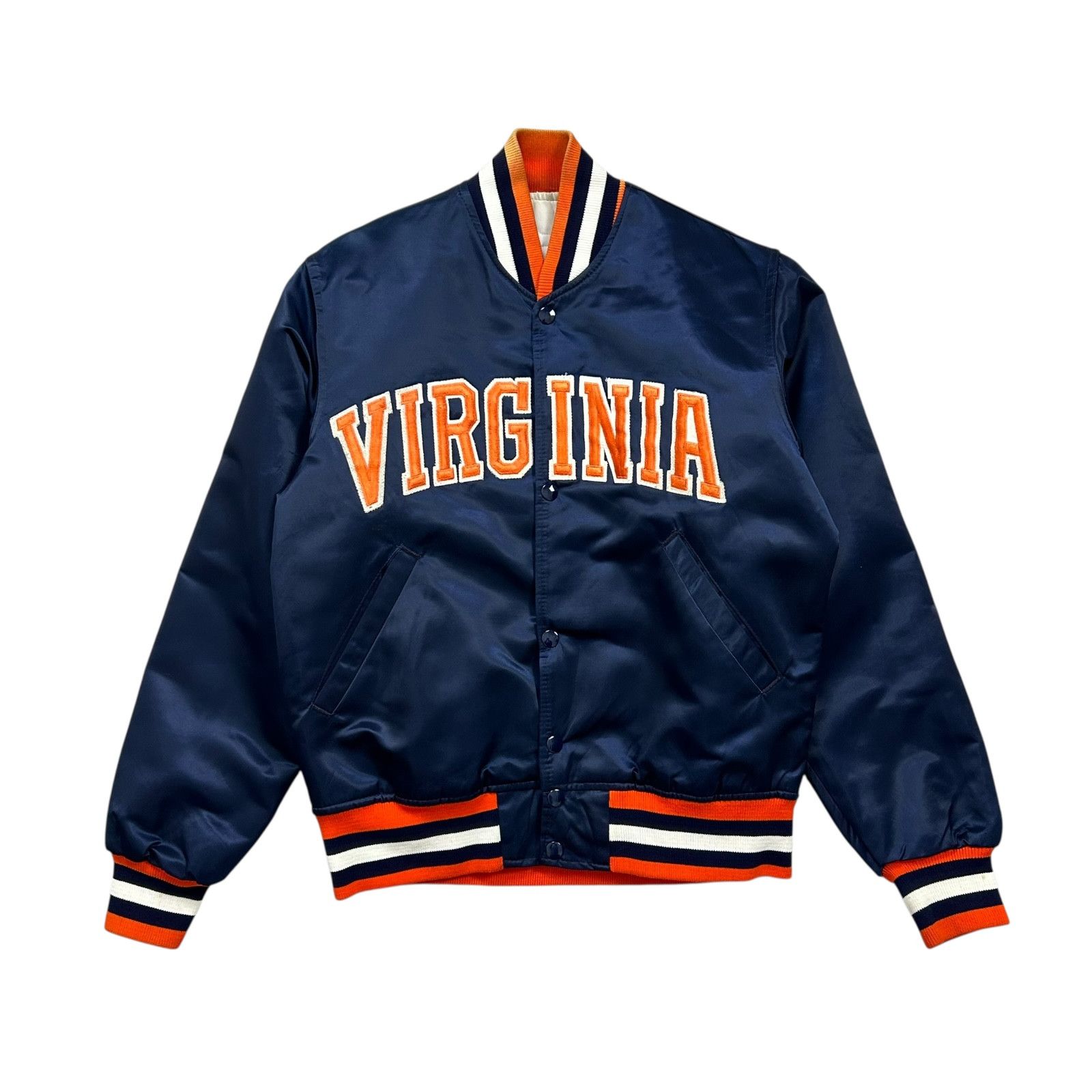 NCAA VTG 90s NCAA Virginia Cavaliers STARTER SATIN JACKET BOMBER Size US S / EU 44-46 / 1 - 1 Thumbnail