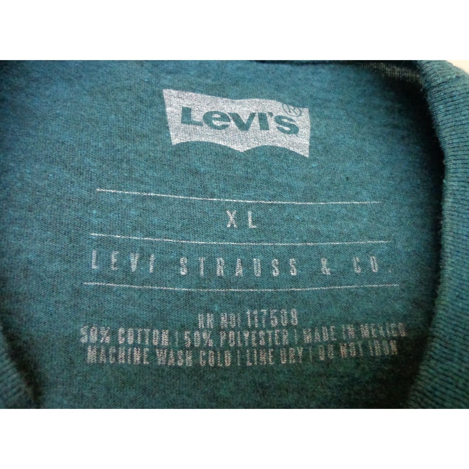 Levi's Levi's Levi Strauss & Co Green T-Shirt XL Mens Graphic Tee Short Sleeve Crew Neck Logo Size US XL / EU 56 / 4 - 5 Thumbnail