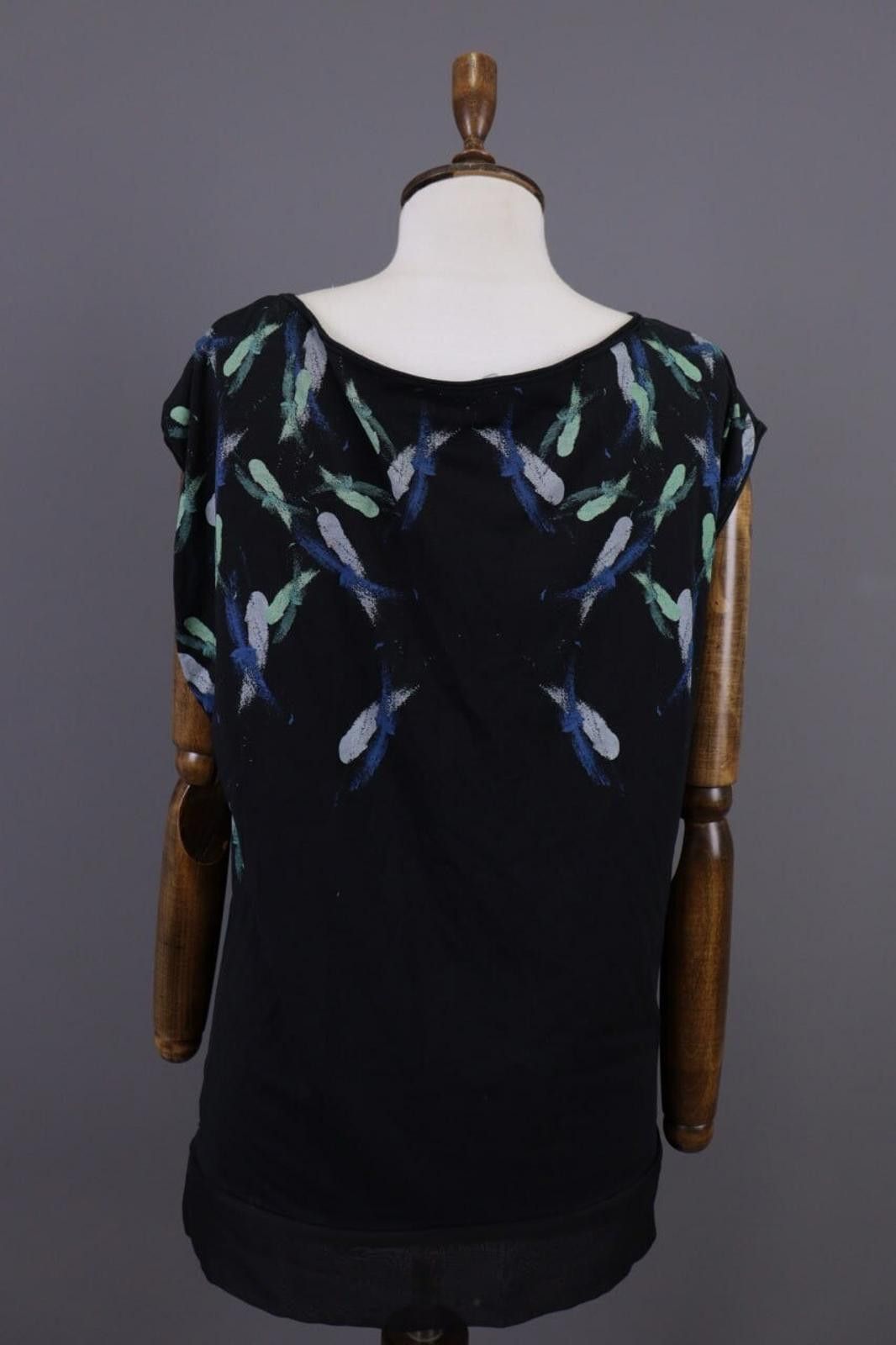 Designer Cop Copine Antibes Graffiti Summer Tunic Top Shirt Size L Size L / US 10 / IT 46 - 11 Thumbnail