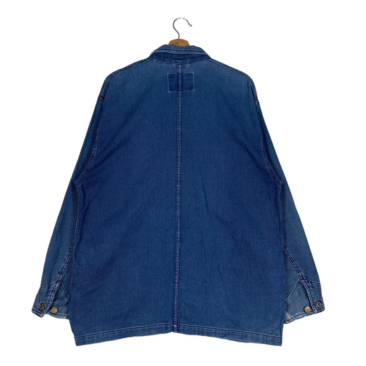 Vintage ELVIS PRESLEY 4 POCKET CHORE DENIM JACKET #0567-C26 Size US L / EU 52-54 / 3 - 7 Thumbnail