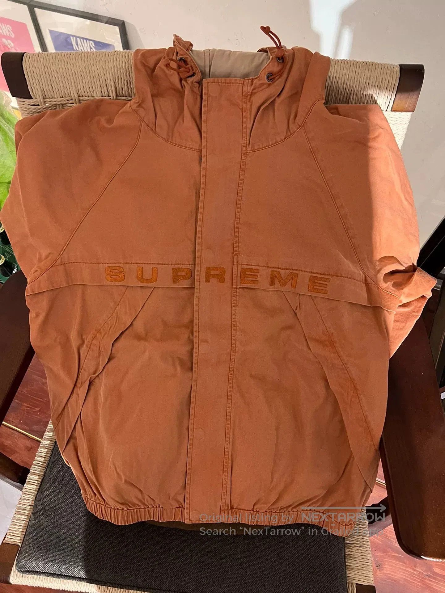 Supreme supreme overdyed twill hooded jacket orange. Size US M / EU 48-50 / 2 - 3 Thumbnail