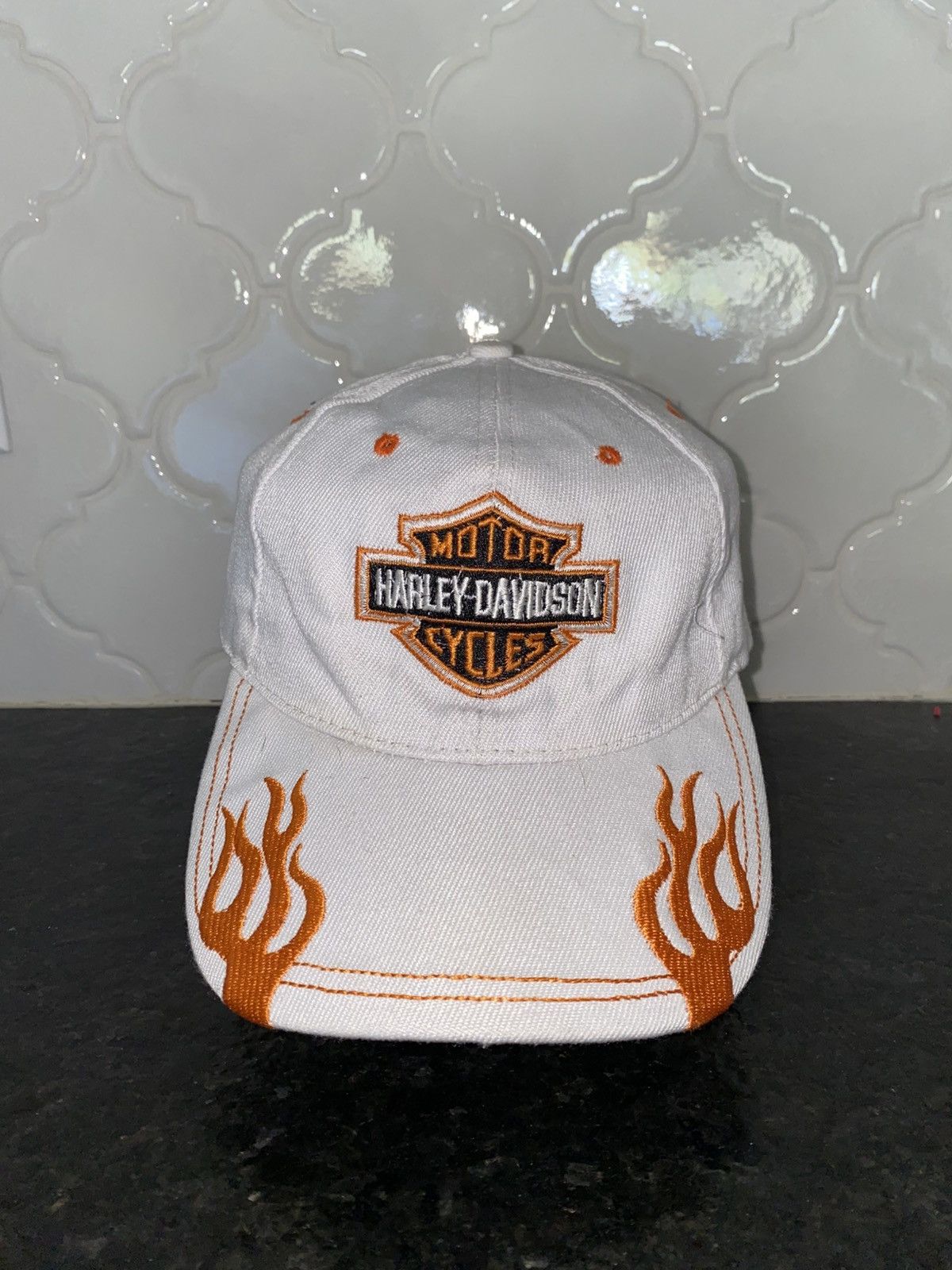 Harley Davidson Vintage y2k flames Harley Davidson straphack Size ONE SIZE - 1 Thumbnail