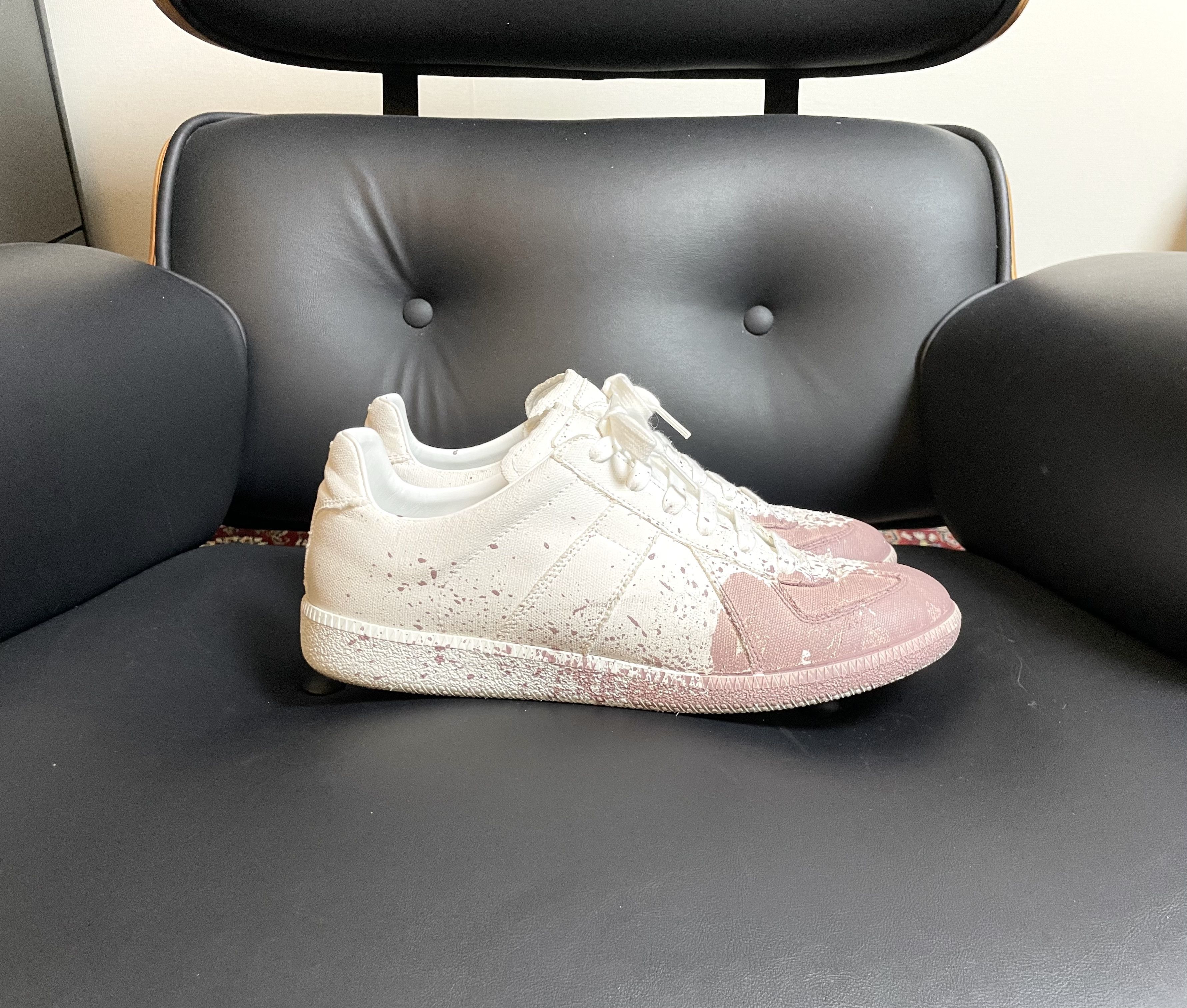 Maison Margiela Maison Margiela GAT (Paint Splatter Canvas) Size US 9 / EU 42 - 6 Thumbnail