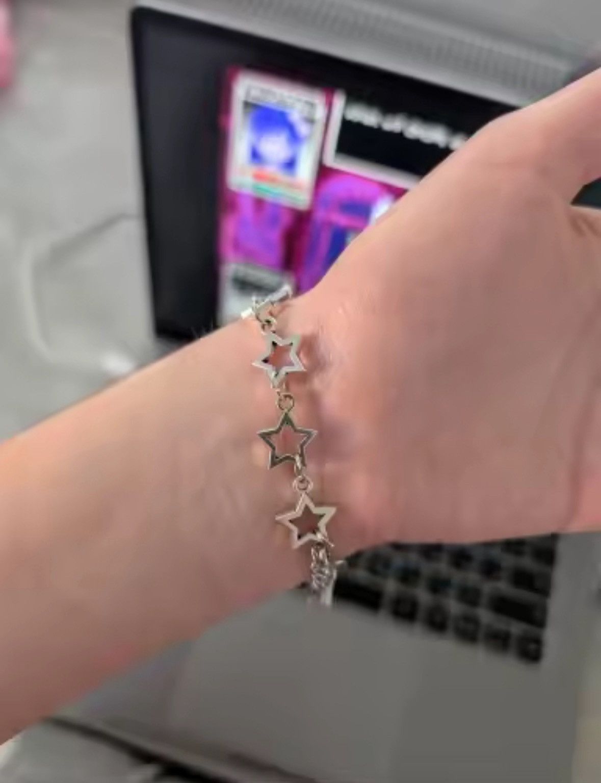 Jewelry Stars Bracelet Grunge Stars Link Bracelet Anime Size ONE SIZE - 4 Thumbnail