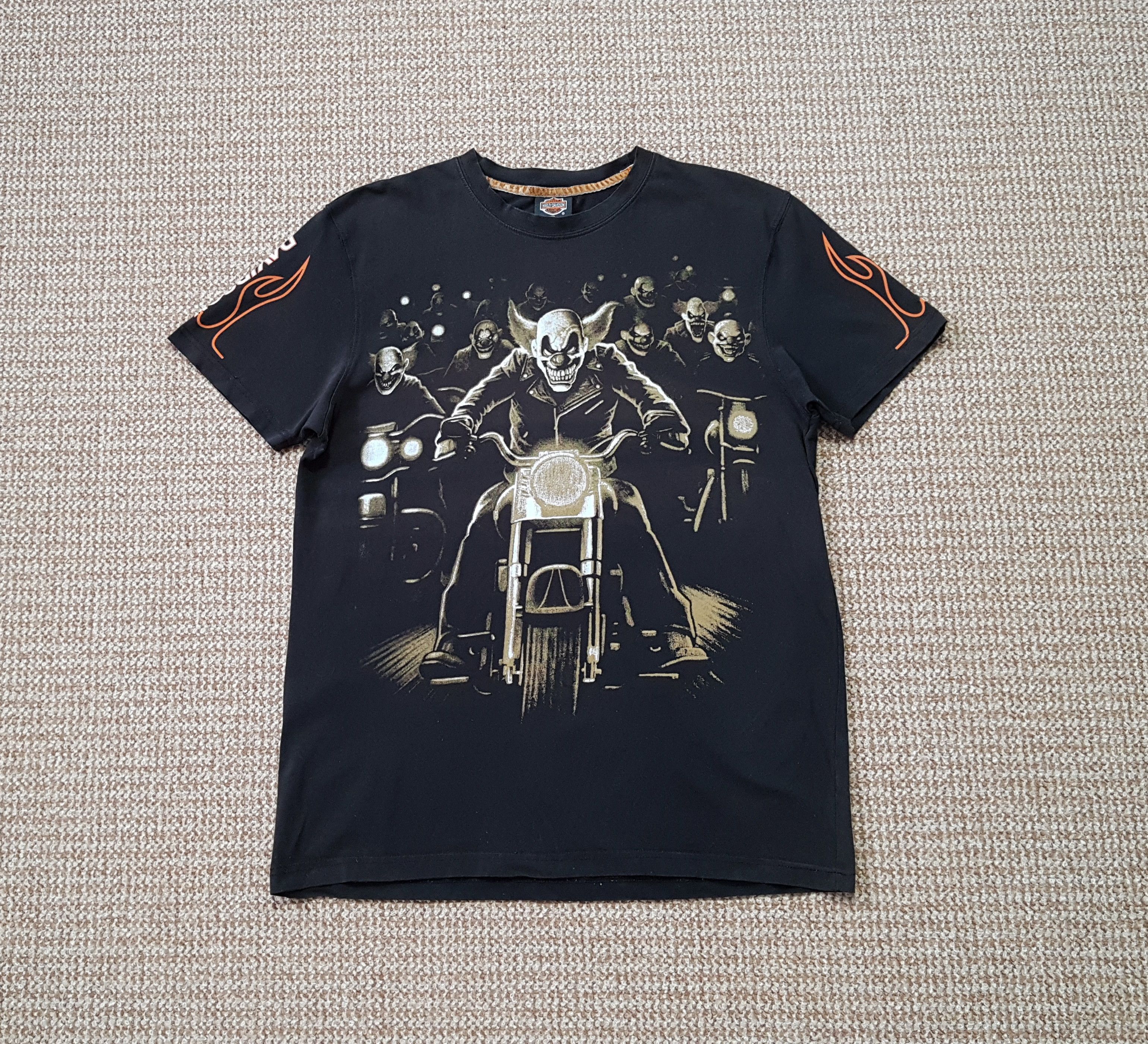 Harley Davidson Harley Davidson Vintage Clown Biker T Shirt made in USA Size US XL / EU 56 / 4 - 6 Thumbnail