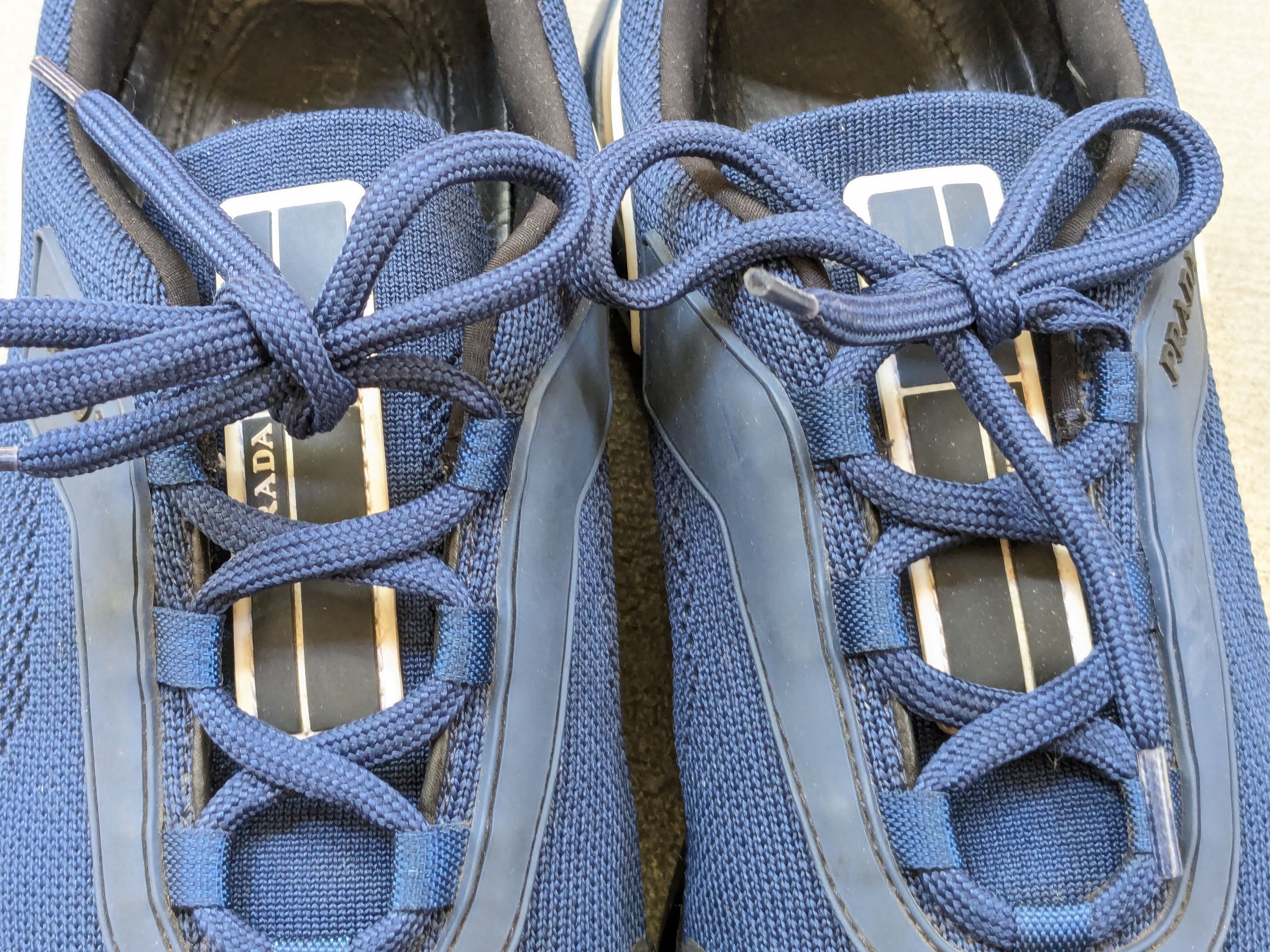 Prada Prada Cloudbust Sneakers Navy Blue 9 Knit Low Tops Size US 9 / EU 42 - 3 Thumbnail