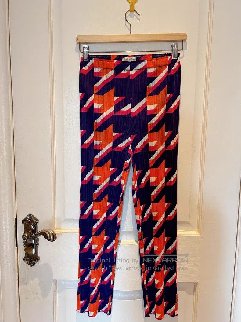 Issey Miyake Issey Miyake size:3 Houndstooth Slim Trousers Size 22" - 1 Thumbnail