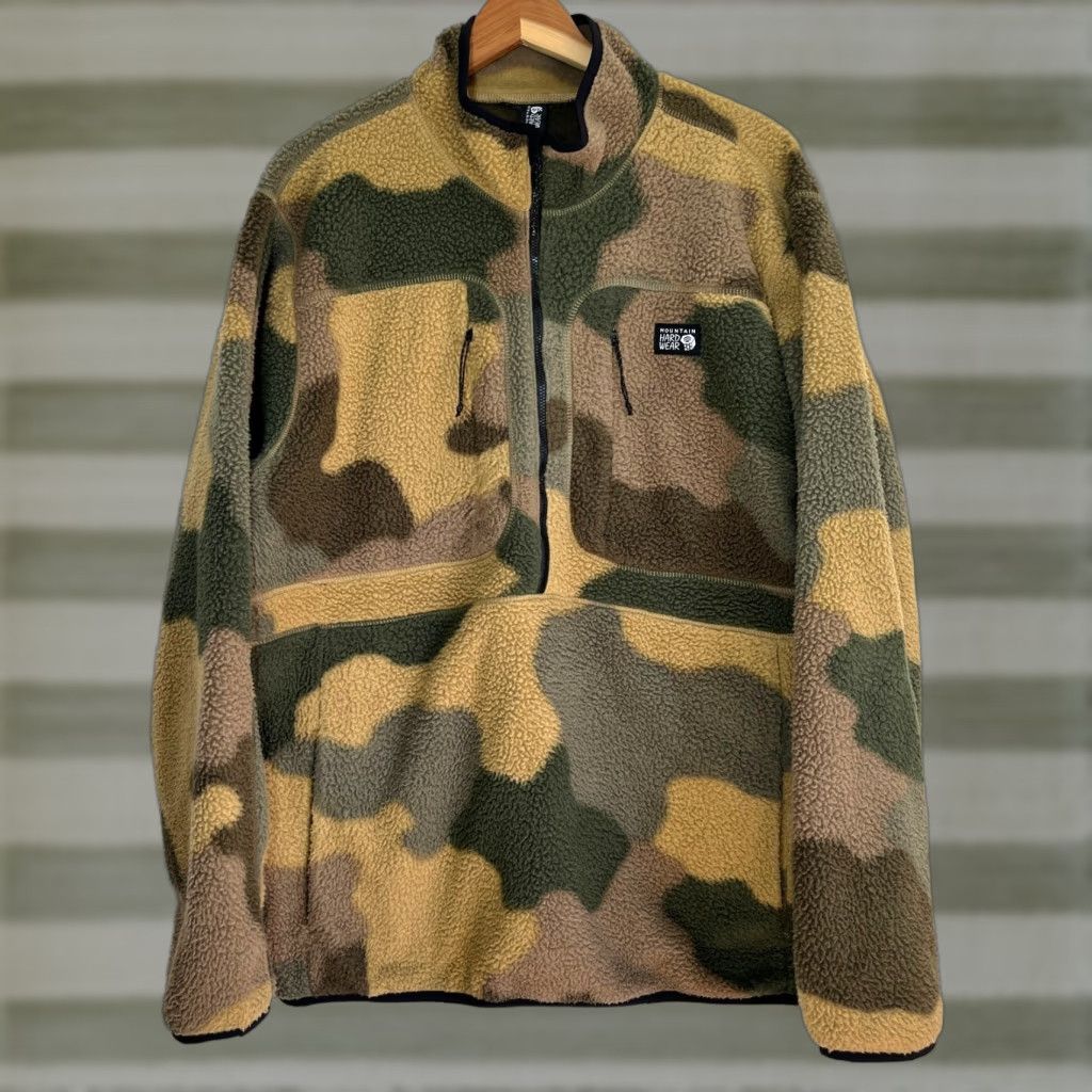 Mountain Hardwear Men’s Mountain Hardwear HiCamp 1/2 Zip Fleece Pullover Camouflage Print Sz 2XL Jacket Mens Size US XXL / EU 58 / 5 - 1 Thumbnail
