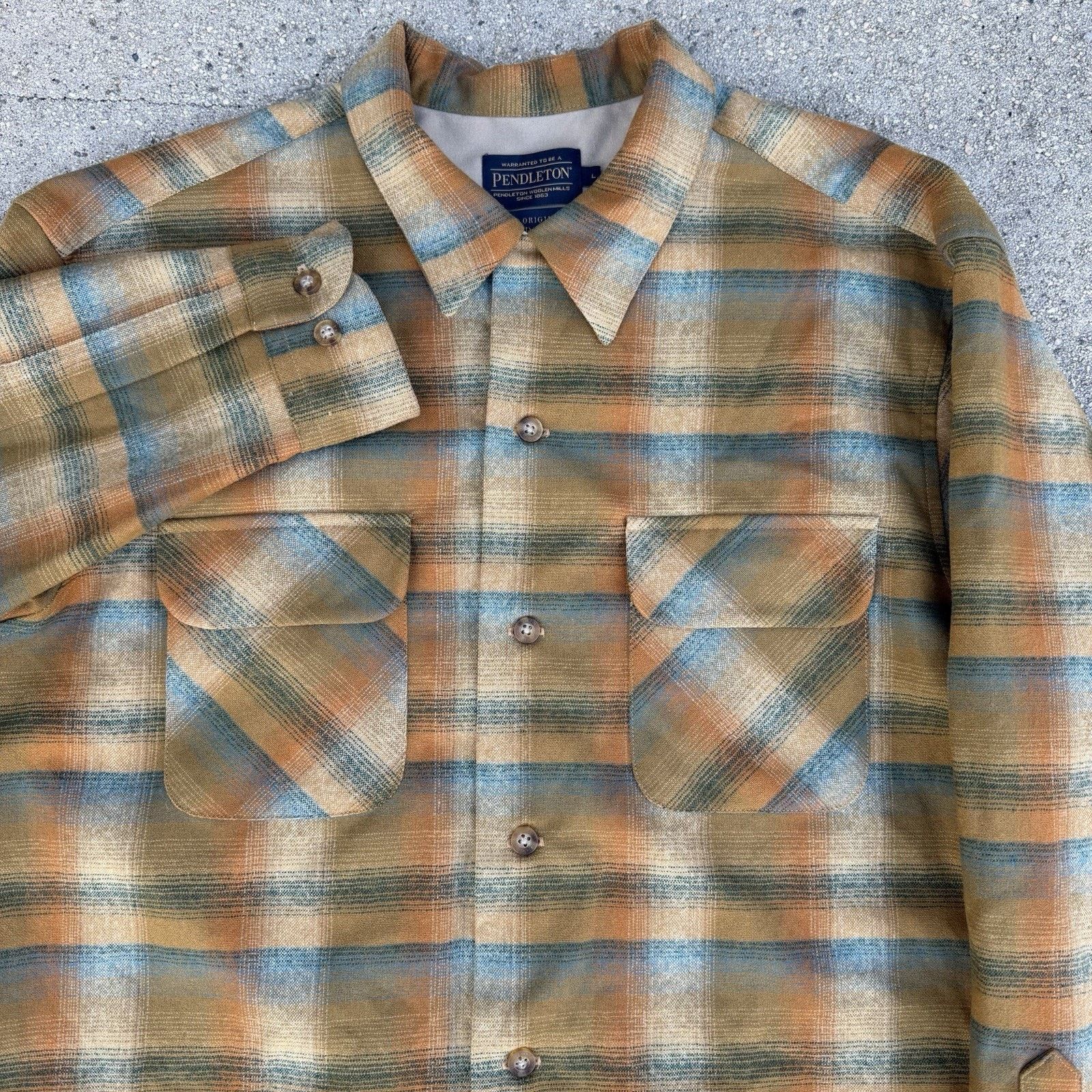 Pendleton Pendleton Original Plaid Wool Board Shirt Sz L Loop Collar Size US L / EU 52-54 / 3 - 1 Thumbnail