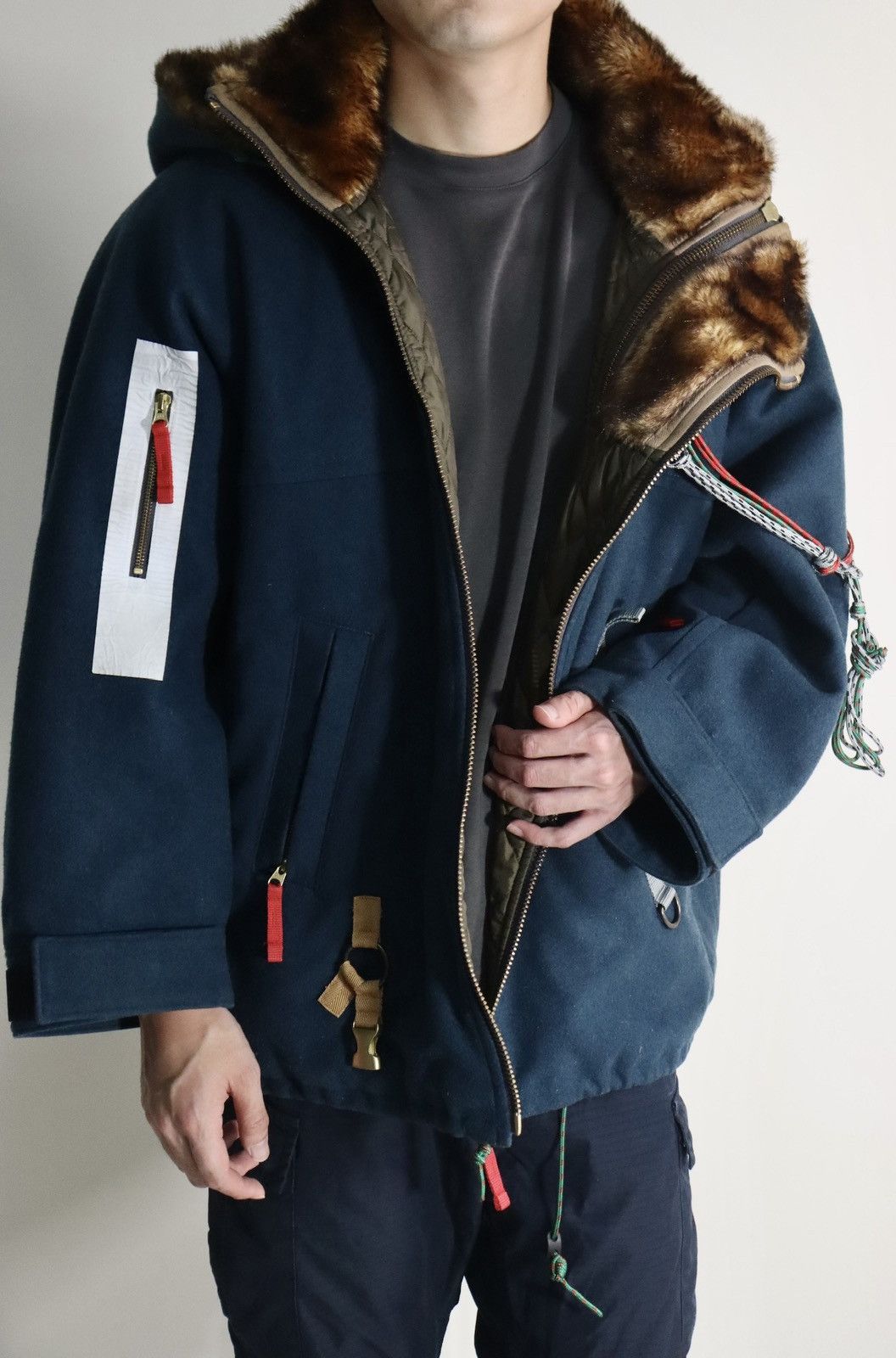 Kolor Kolor 19aw fur collar Padded jacket size3 Size US L / EU 52-54 / 3 - 2 Thumbnail
