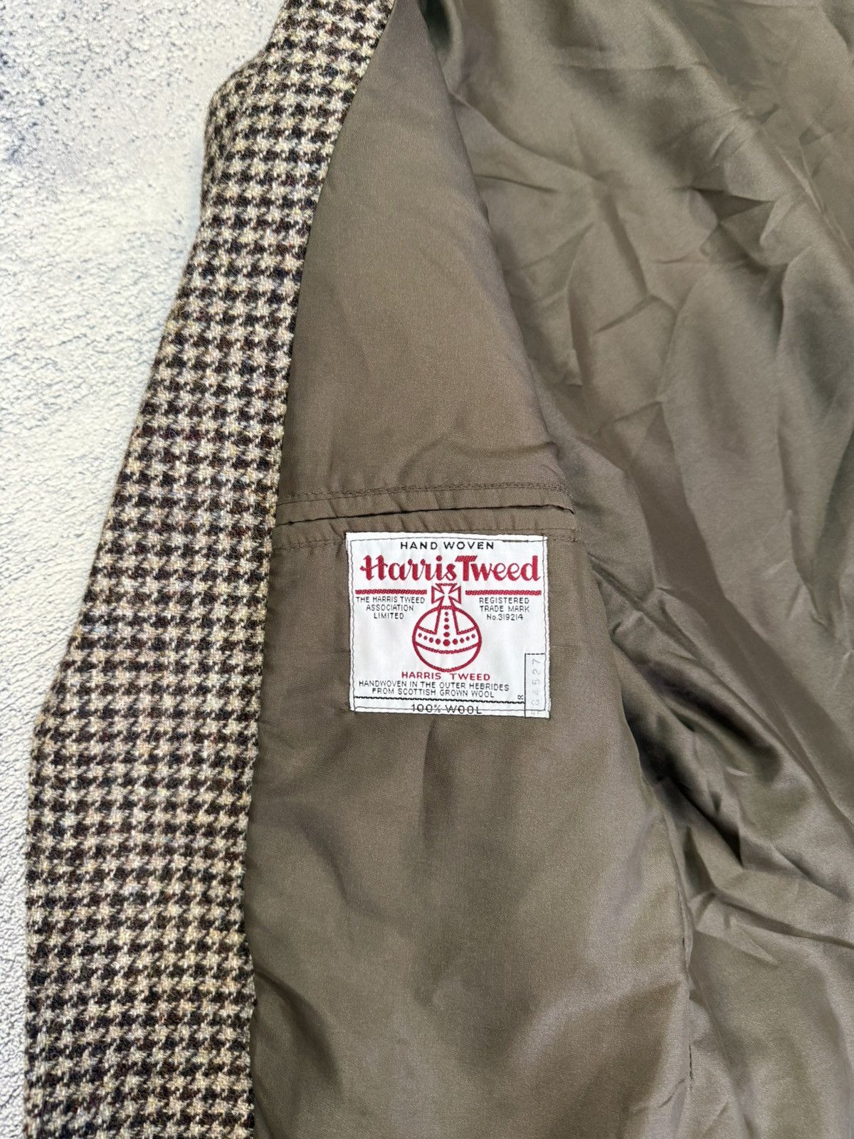 Harris Tweed Harris Tweed Wool Blazer 42 Handwoven Sport Coat Made In UK Size 42R - 7 Thumbnail