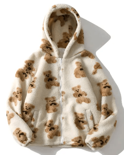 Japanese Brand Bear Full Zip Hooded Coat Tops Outwear Sweatshirt Size US M / EU 48-50 / 2 - 1 Thumbnail