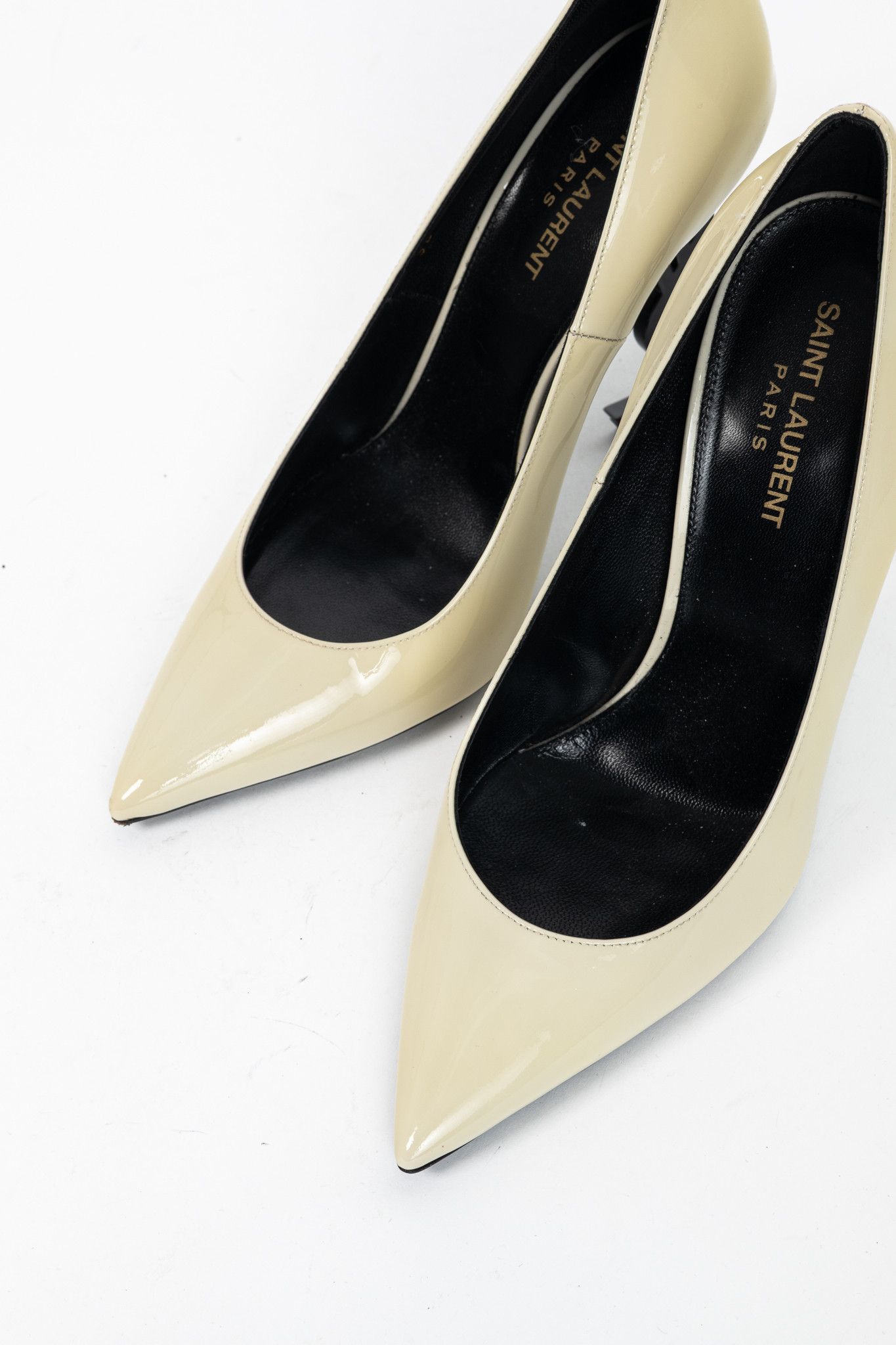 Saint Laurent Paris Saint Laurent Opyum Patent YSL Cassandre Pointed-Toe Pumps Size US 9 / IT 39 - 6 Thumbnail