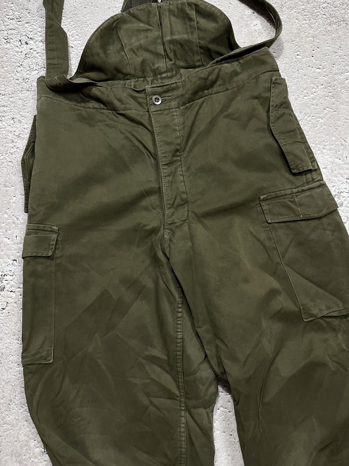 Other Vintage Austrian Army Field Overalls Olive Green Cargo Pants Size US 36 / EU 52 - 7 Thumbnail