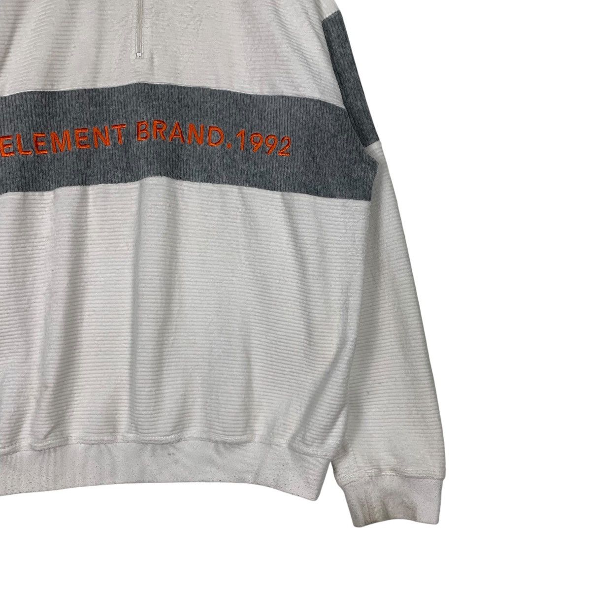 Element ELEMENT Embroidery Big Logo Half Zip Sweatshirt #1300-C58 Size US XL / EU 56 / 4 - 4 Thumbnail