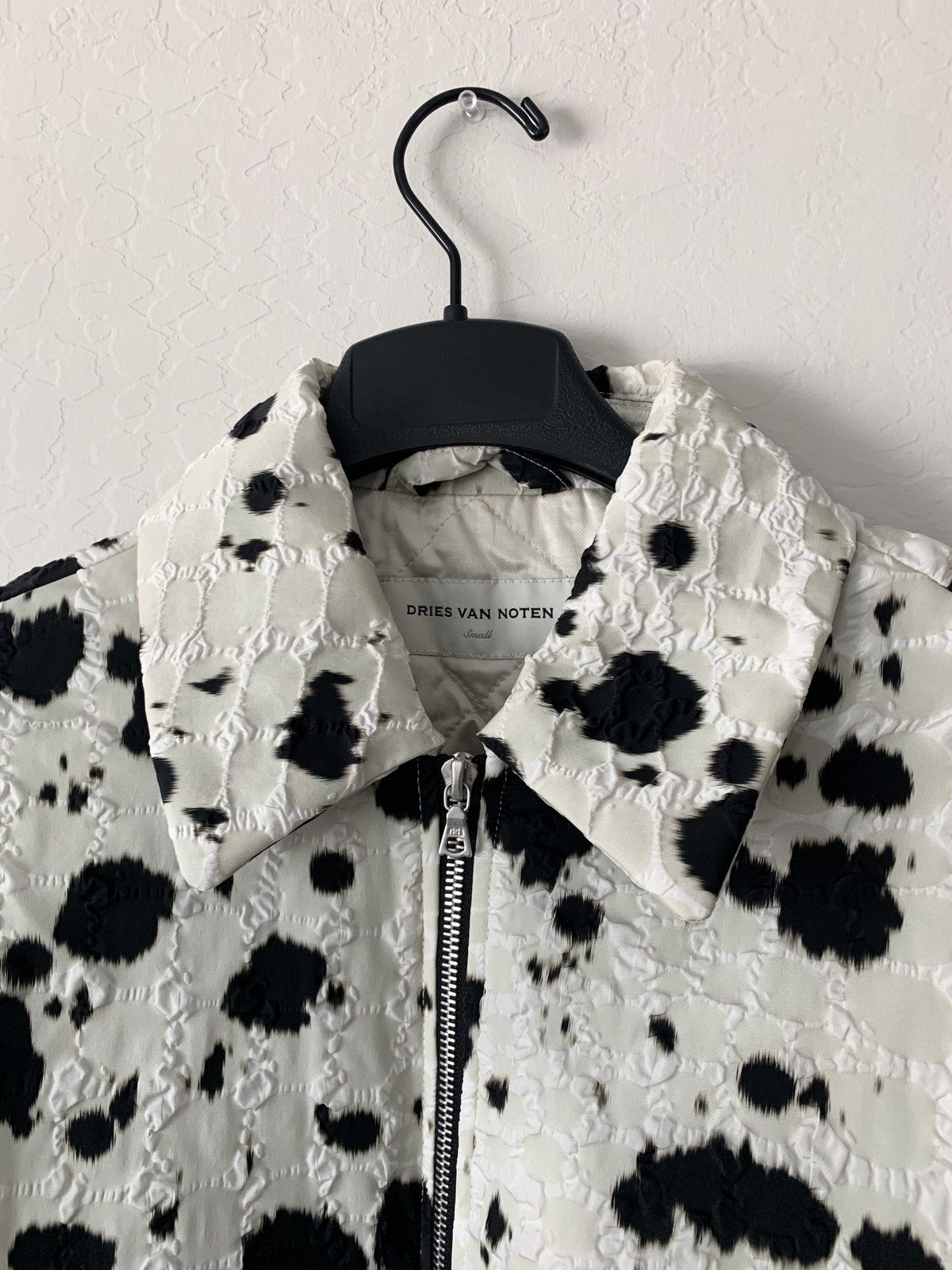 Dries Van Noten FINAL $1800 Fall/Winter Voyds Cow Print Oversized Jacket Size US M / EU 48-50 / 2 - 2 Thumbnail