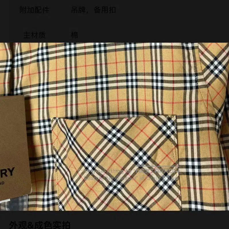 Burberry Burberry Yellow Cotton Women's Shirt. Size XXS / US 00 / IT 34 - 3 Thumbnail