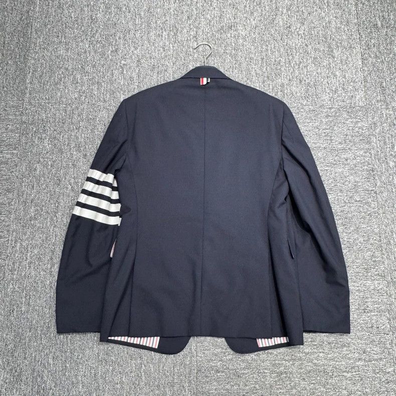 Thom Browne Thom Browne size2 Blue and grey wool suit Size 36S - 8 Thumbnail