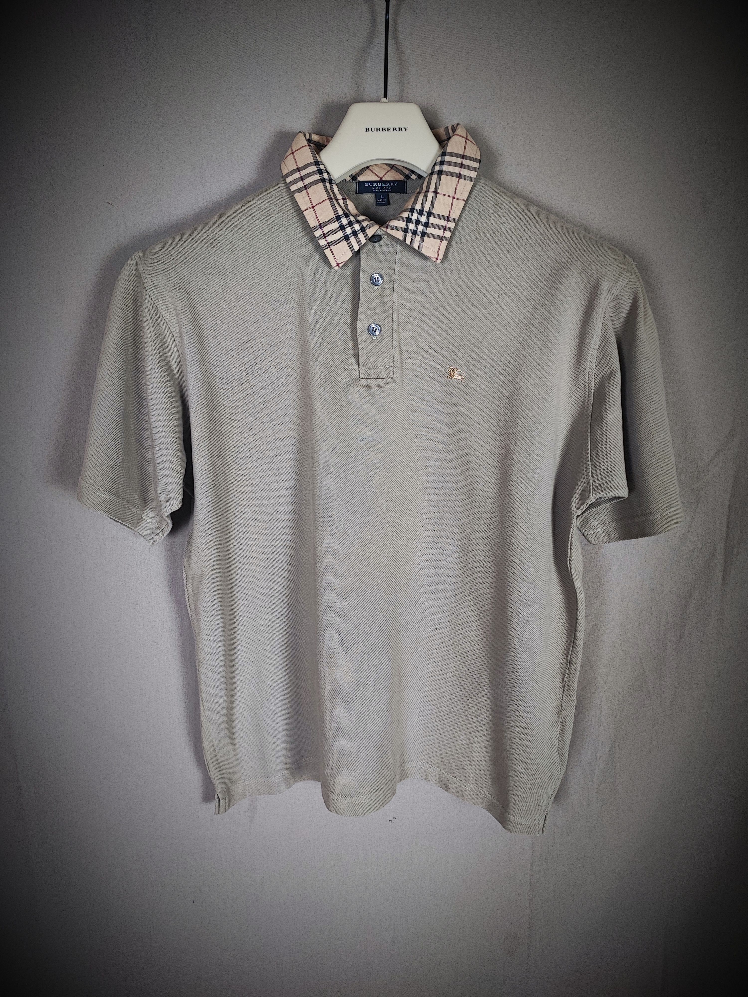Burberry ⚠️Rare Burberry Polo with tartan pattern Size US L / EU 52-54 / 3 - 2 Thumbnail