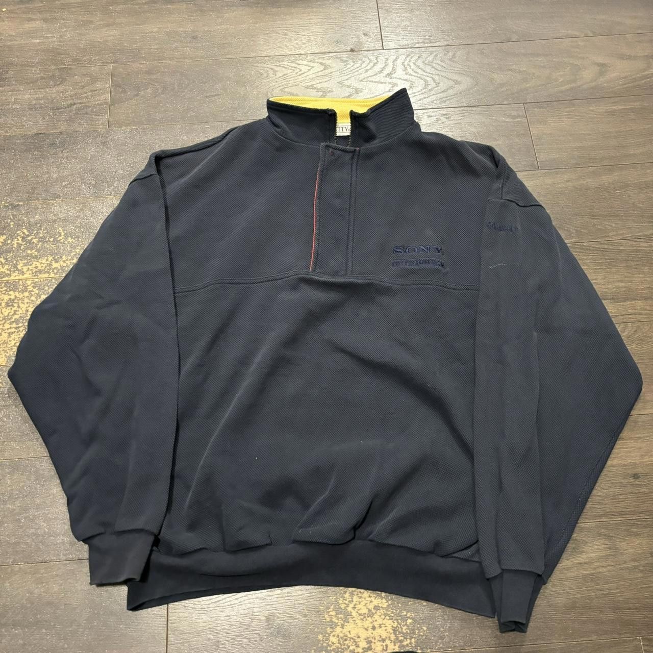 Sony vintage Sony quarter zip collared shirt 00s L Size US L / EU 52-54 / 3 - 3 Thumbnail