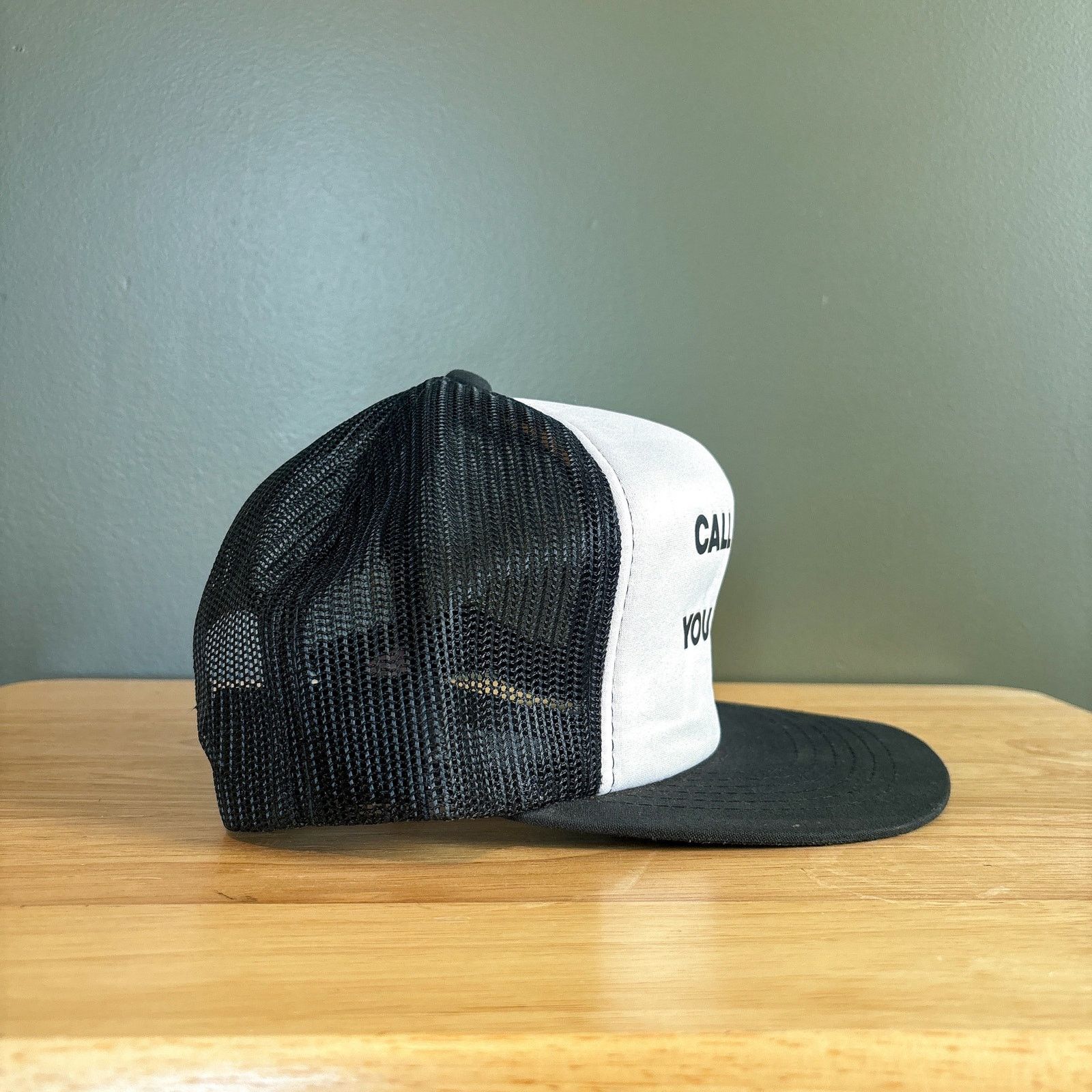 Other Vintage Call Before You Dig Mesh Trucker SnapBack Hat Size ONE SIZE - 3 Thumbnail