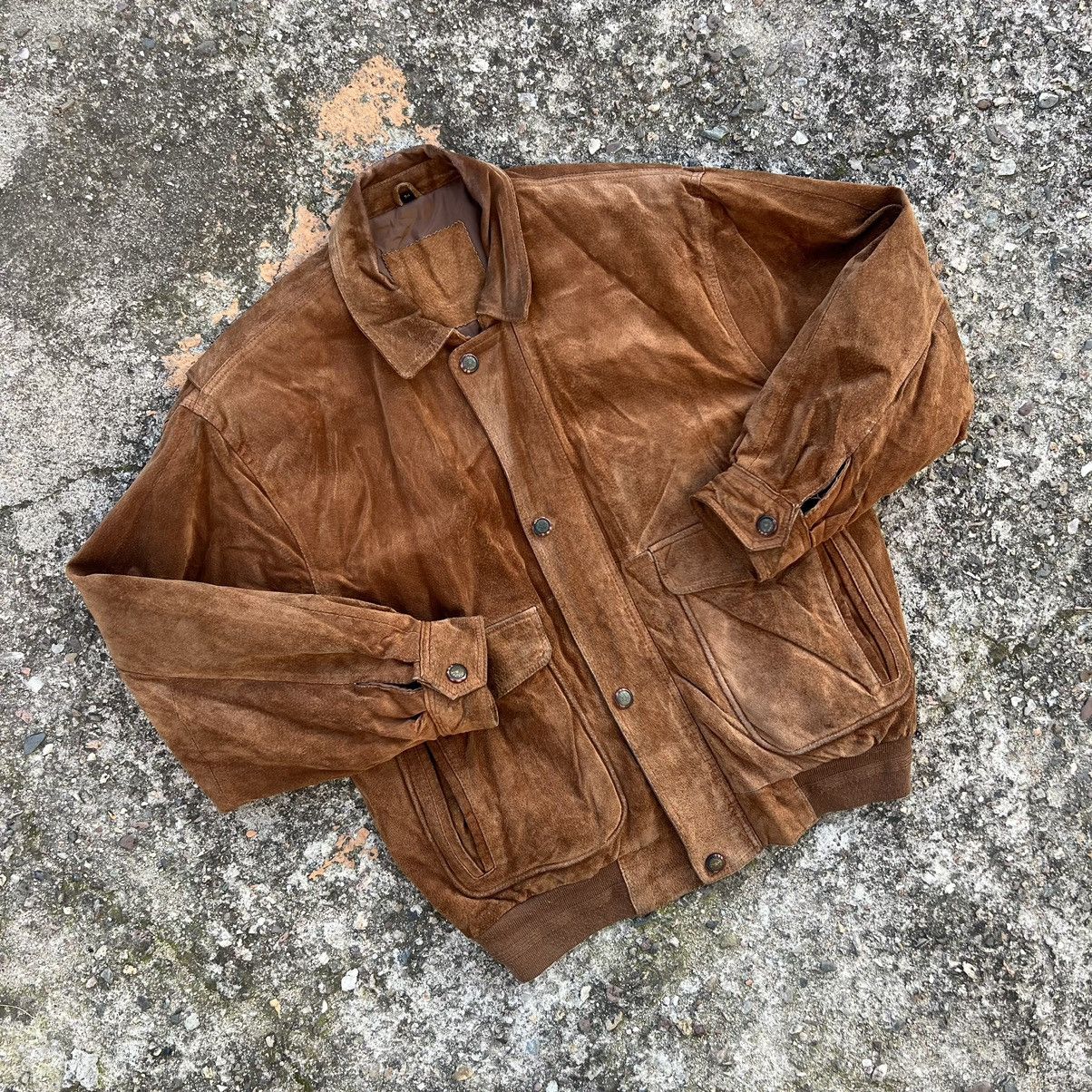Leather × Vintage Vintage Genuine Real Leather Jacket High Quality Rock Punk Size US XL / EU 56 / 4 - 2 Thumbnail