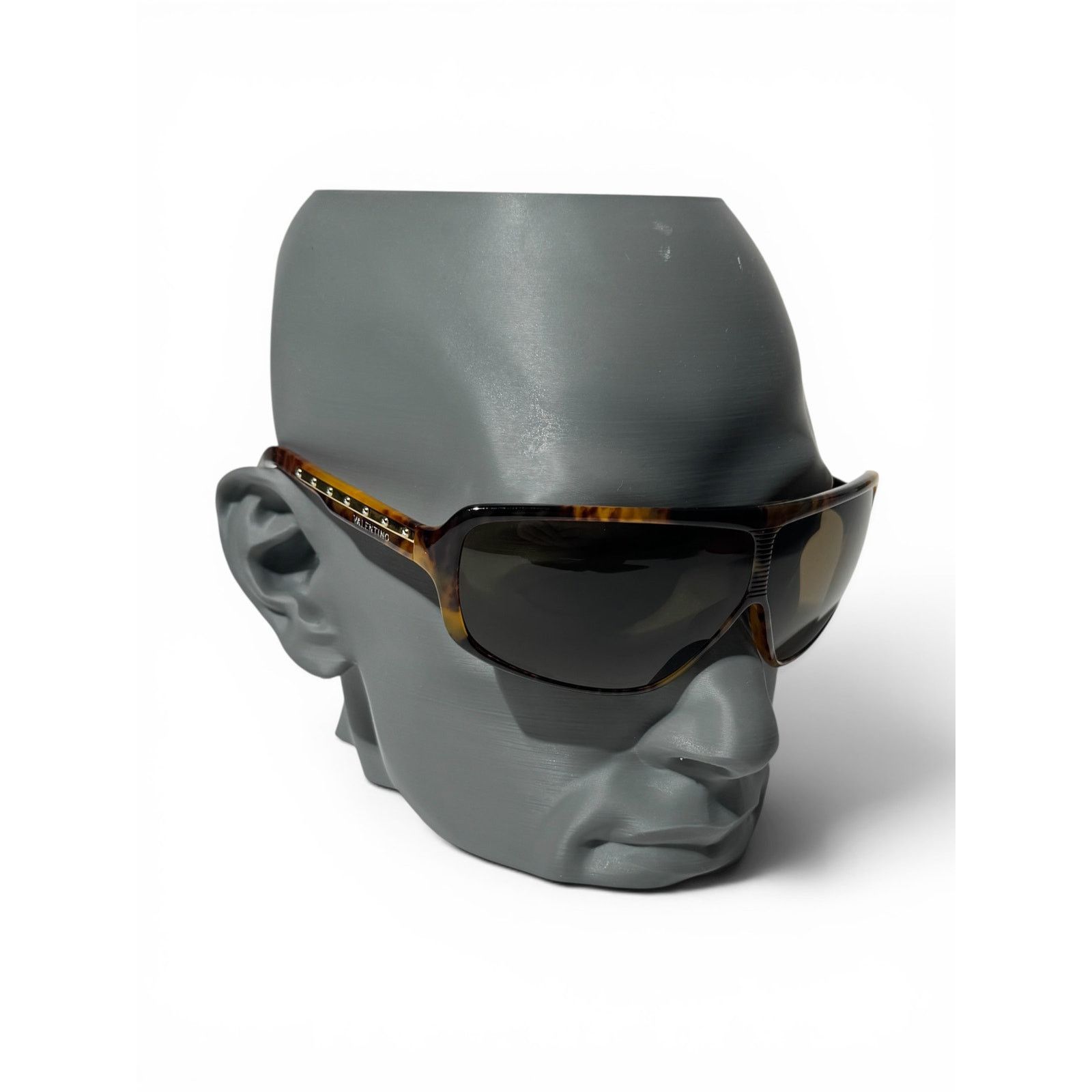 Valentino Valentino Crystal Temple Shield Sunglasses Size ONE SIZE - 3 Thumbnail