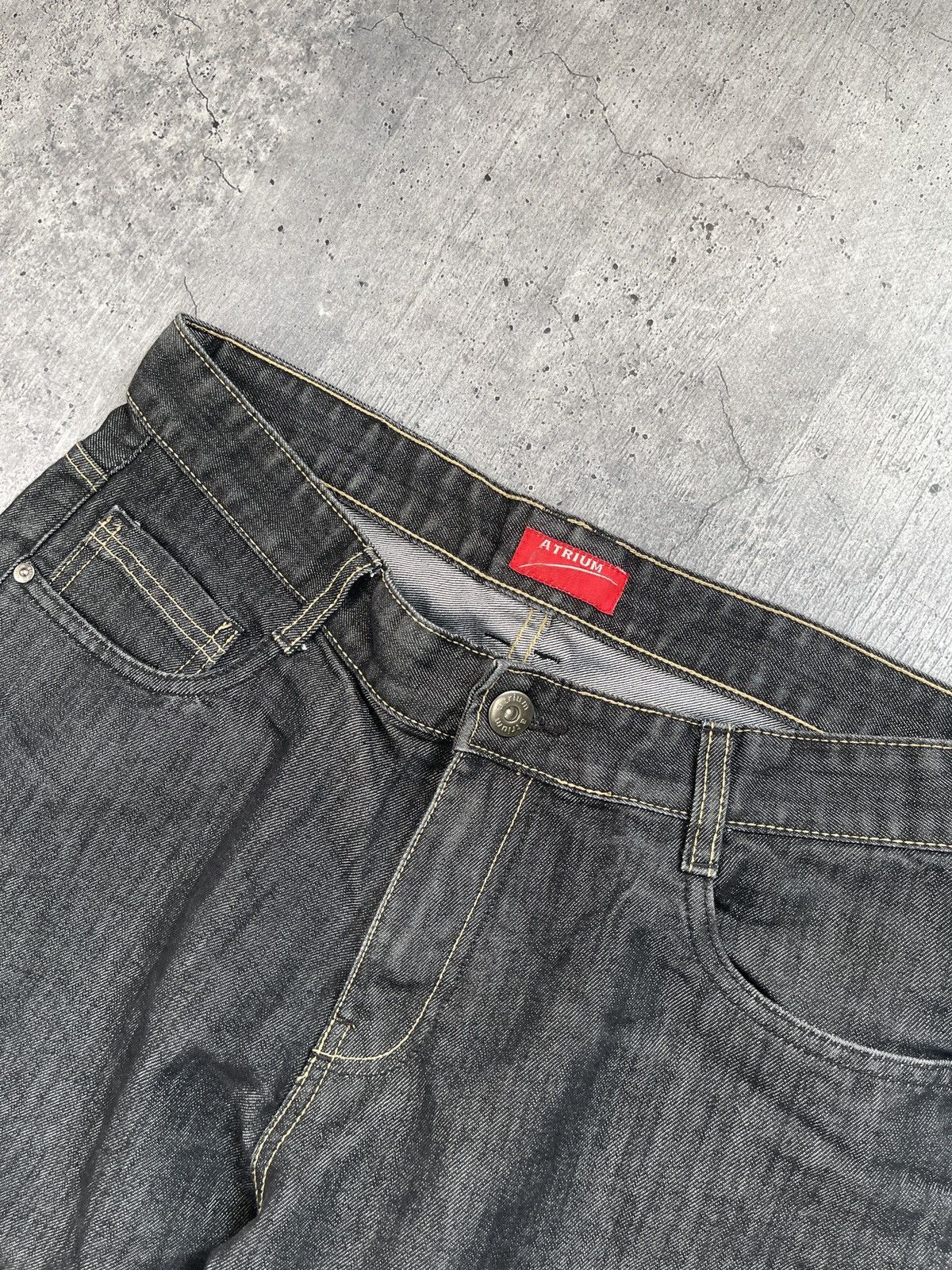 Japanese Brand × Vintage Atrium vintage denim, avant-garde style baggy model Size US 36 / EU 52 - 7 Thumbnail