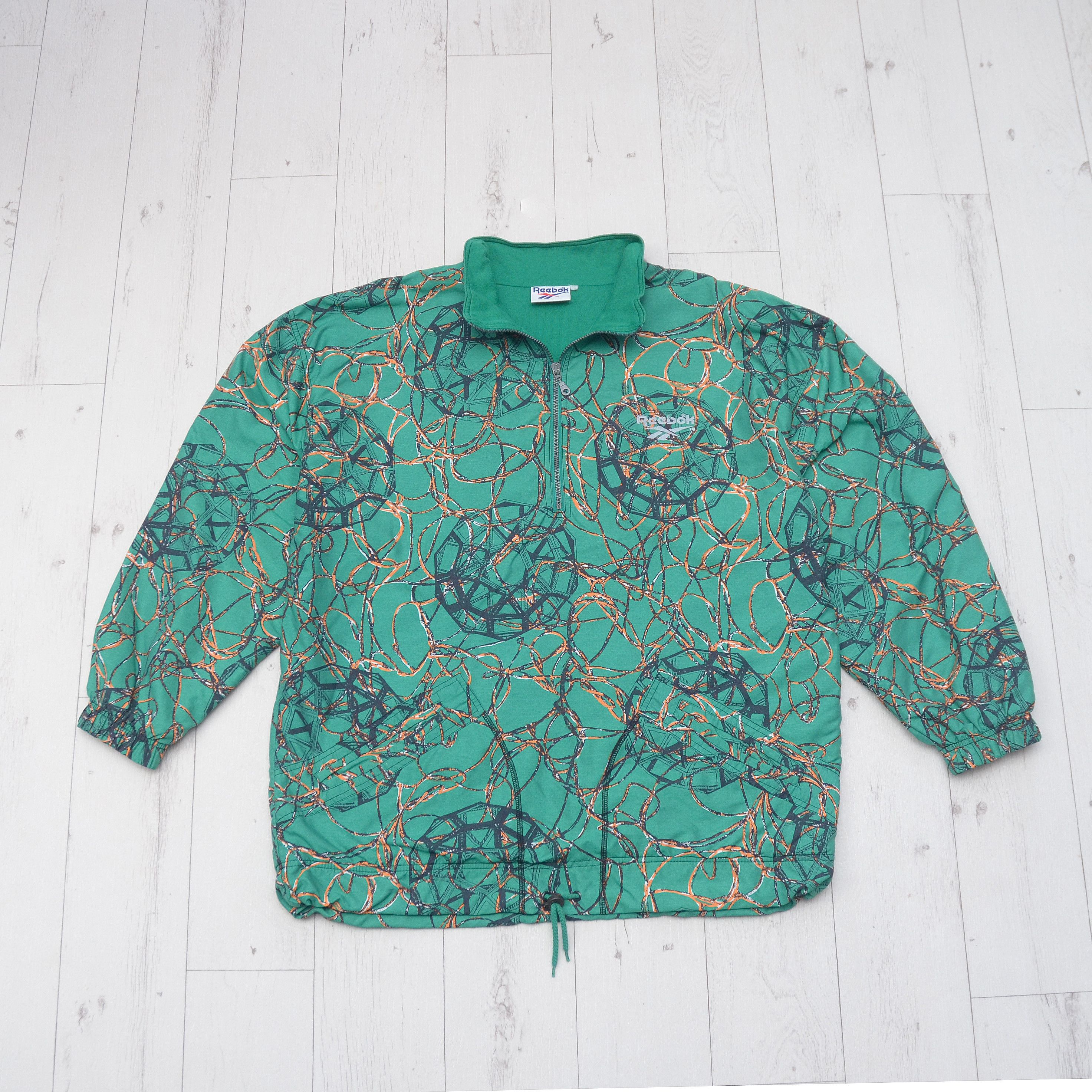 Reebok × Vintage Very Rare Vintage Reebok Anorak Jacket Y2K Football Chains Size US XL / EU 56 / 4 - 1 Thumbnail