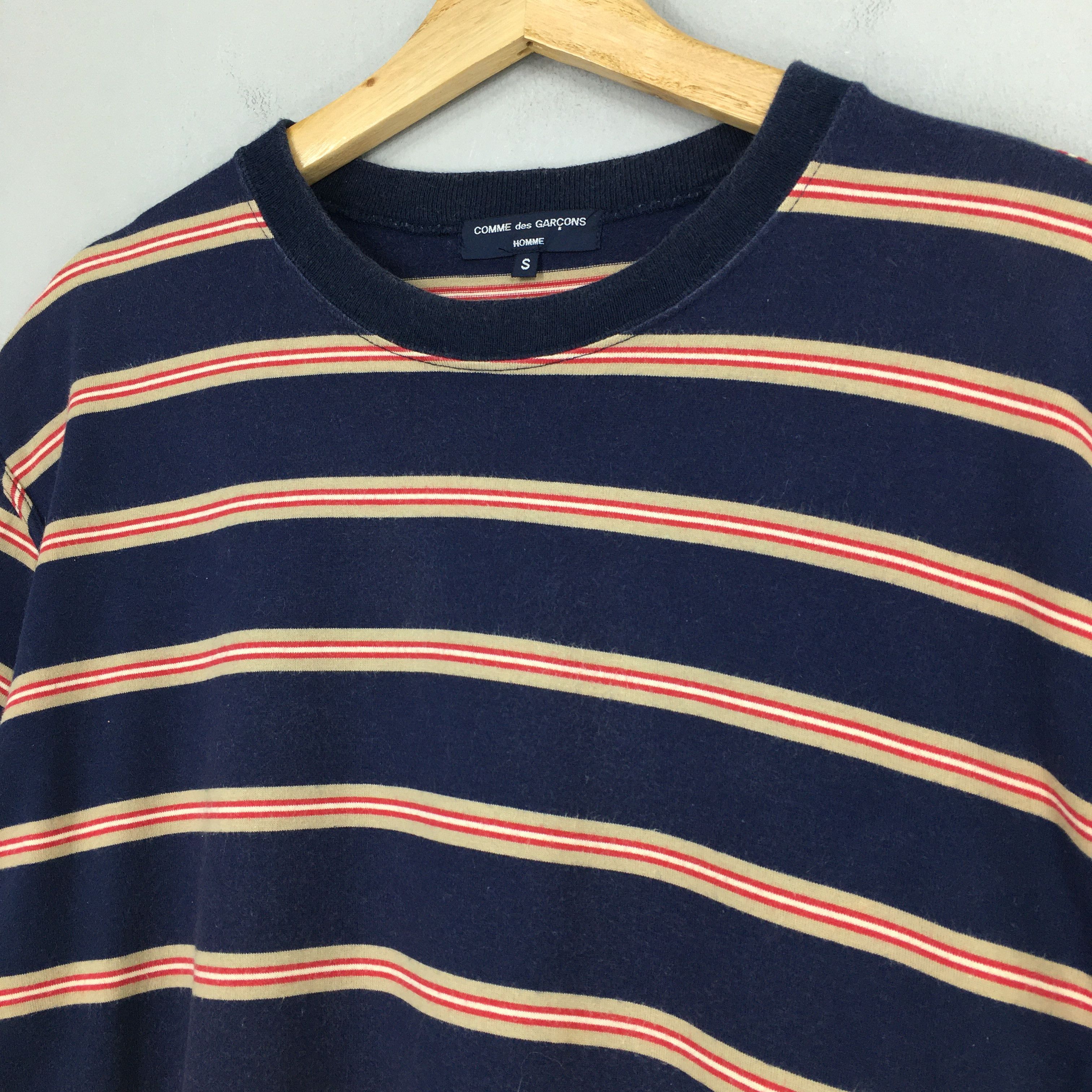 Comme des Garcons Comme Des Garcons Homme Stripes Multicolor T shirt Small Size US S / EU 44-46 / 1 - 3 Thumbnail