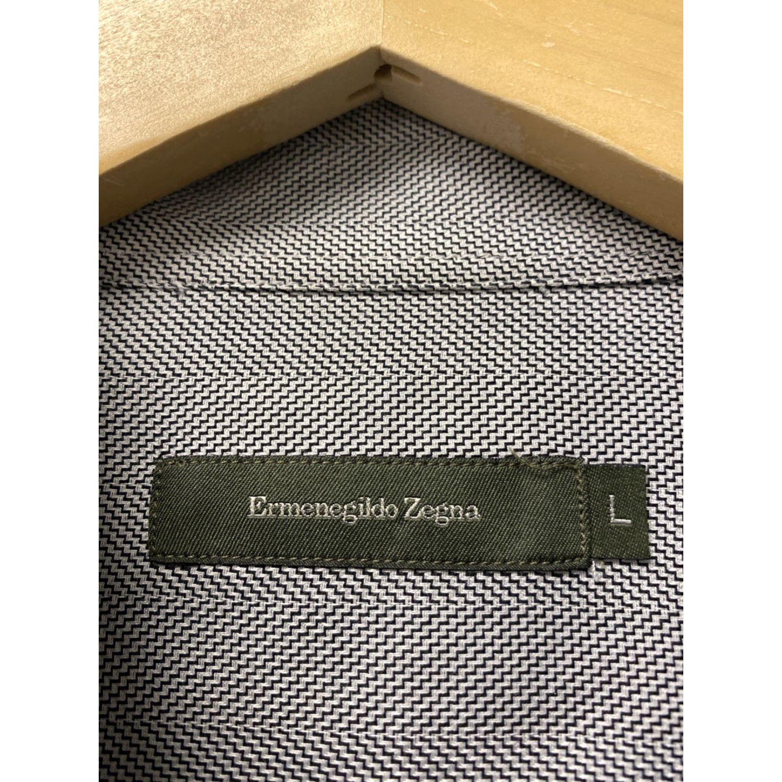 Ermenegildo Zegna Ermenegildo Zegna Shirt Gray Cotton Button Dress Shirt Large Mens 48 Chest 16 Neck Geometric Size US L / EU 52-54 / 3 - 5 Thumbnail
