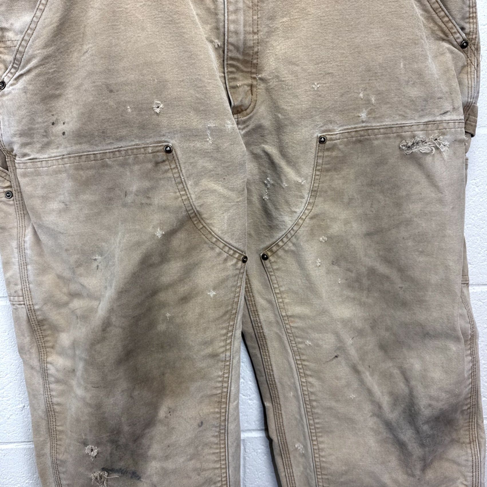 Carhartt VINTAGE Carhartt Men Pants Carpenter 38x30 Brown Canvas Workwear 90s Grunge Retro Size US 38 / EU 54 - 4 Thumbnail