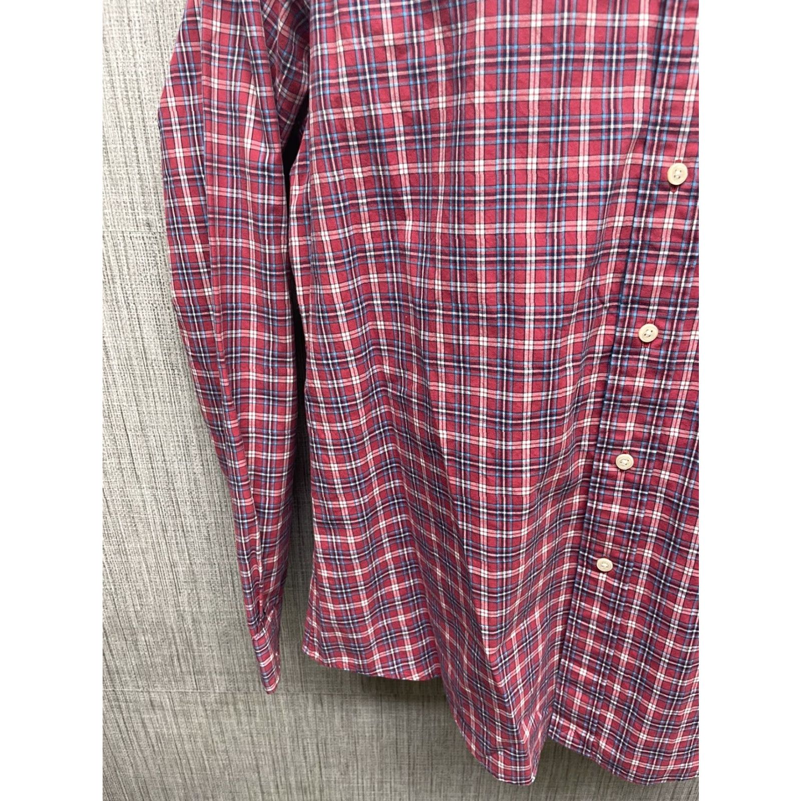Ralph Lauren Ralph Lauren Custom Fit Red Long Sleeve Button Down Shirt Mens L Size US L / EU 52-54 / 3 - 4 Thumbnail