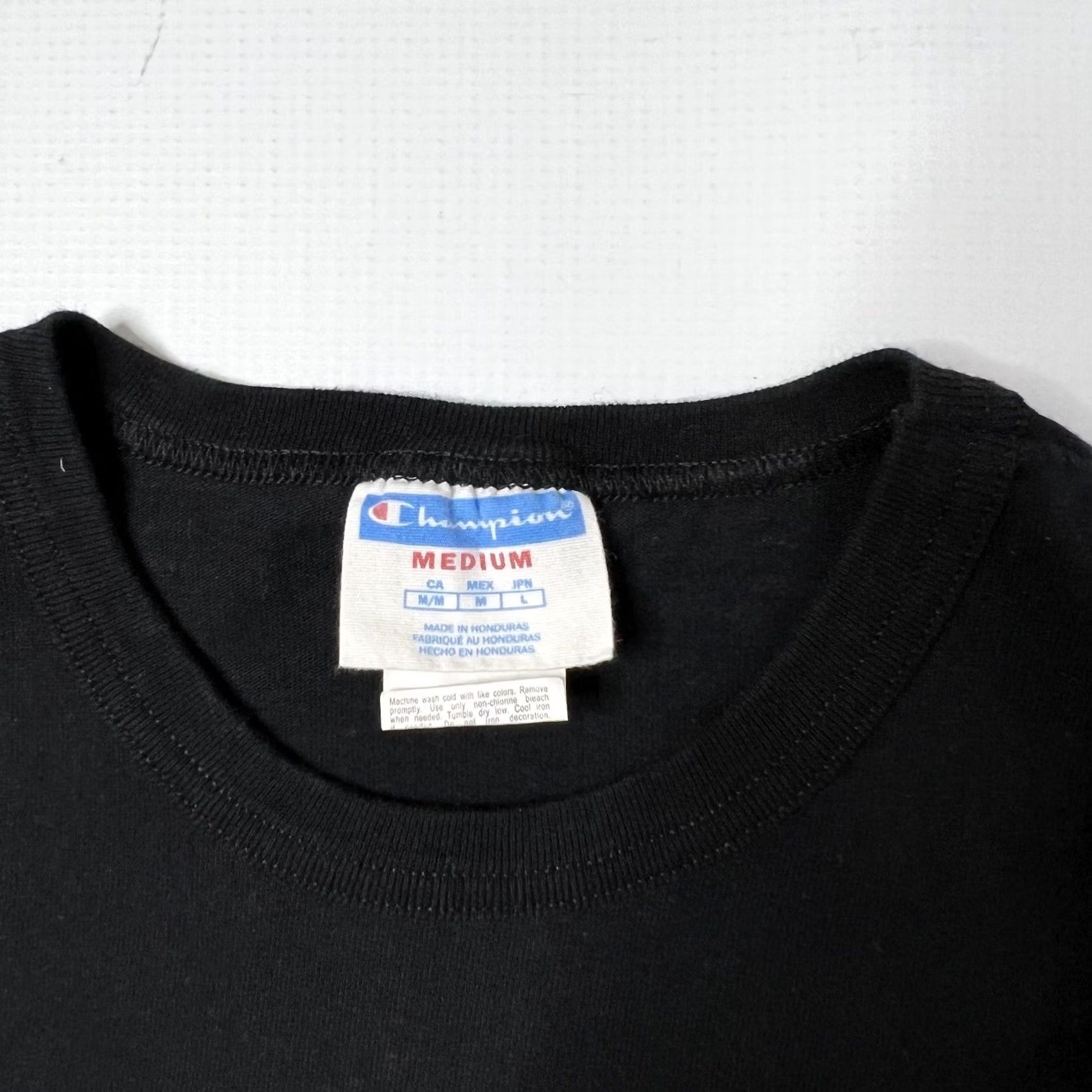 Champion VINTAGE Champion Shirt Men Medium Black Short Sleeve Crewneck Embroidered Tiger Logo Sports Shirt Size US M / EU 48-50 / 2 - 2 Thumbnail