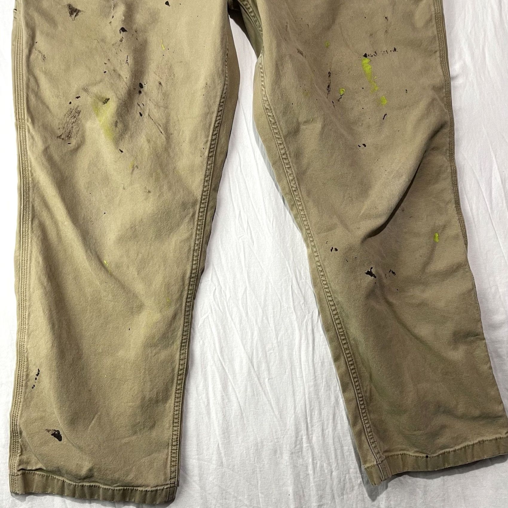 Carhartt Carhartt Pants Mens 38x30 Rugged Flex Relaxed Fit Canvas Paint Splattered Work Shirt Size US 38 / EU 54 - 3 Thumbnail
